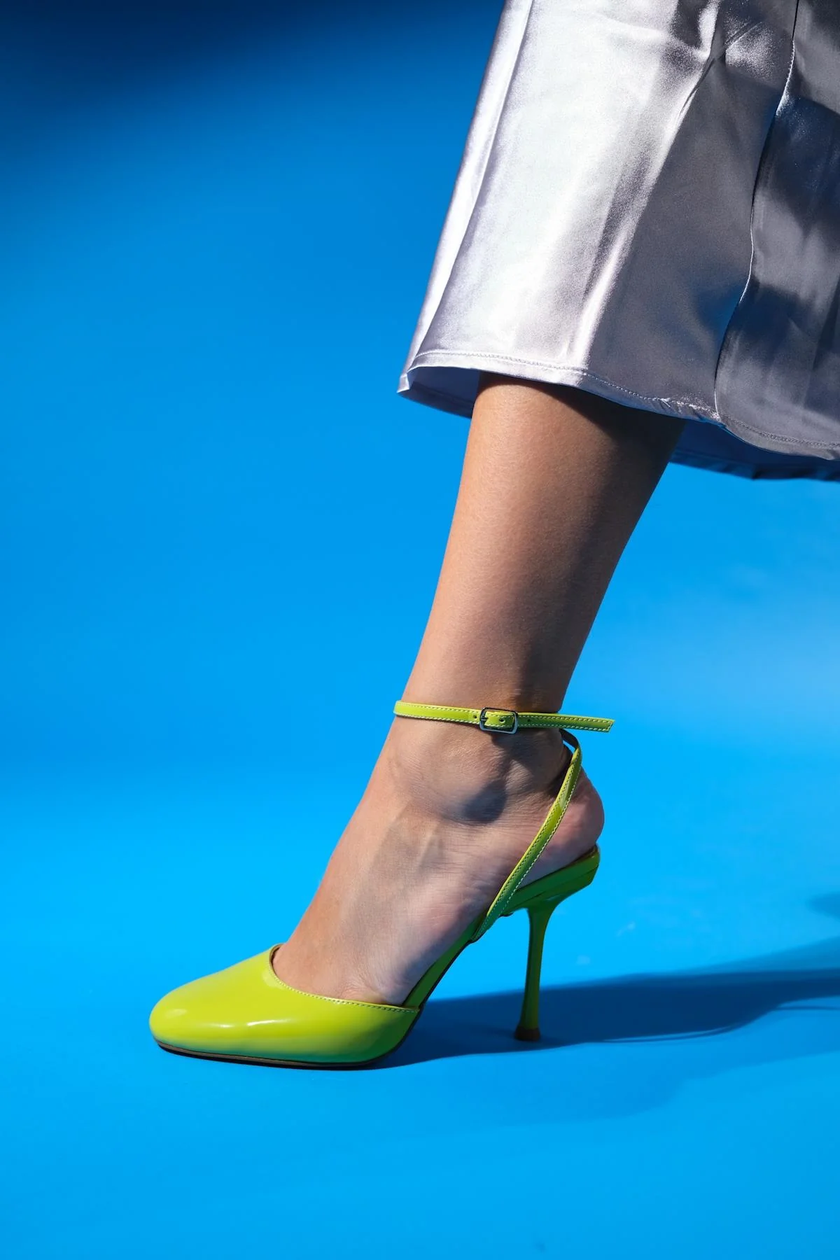 Blues - Green Round Toe Ankle-Tie High Heel Shoe (Women) - Image 3