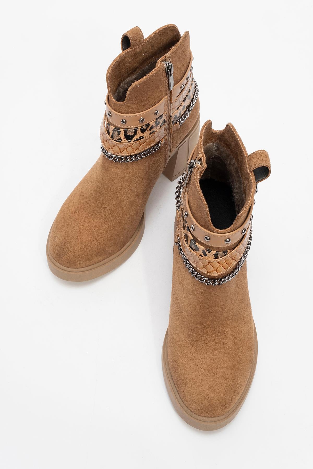 Boliva - Cognac Belted Chain Boot (Women) - Image 2
