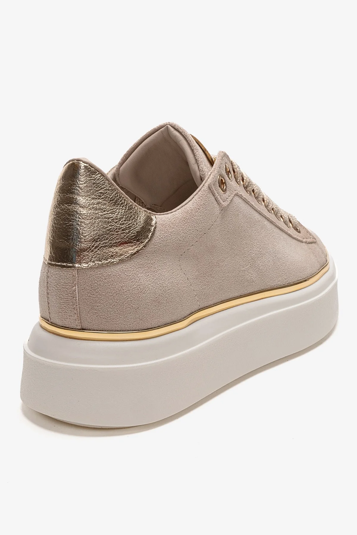 BORENA - Beige Platform Sneaker (Women) - Image 5