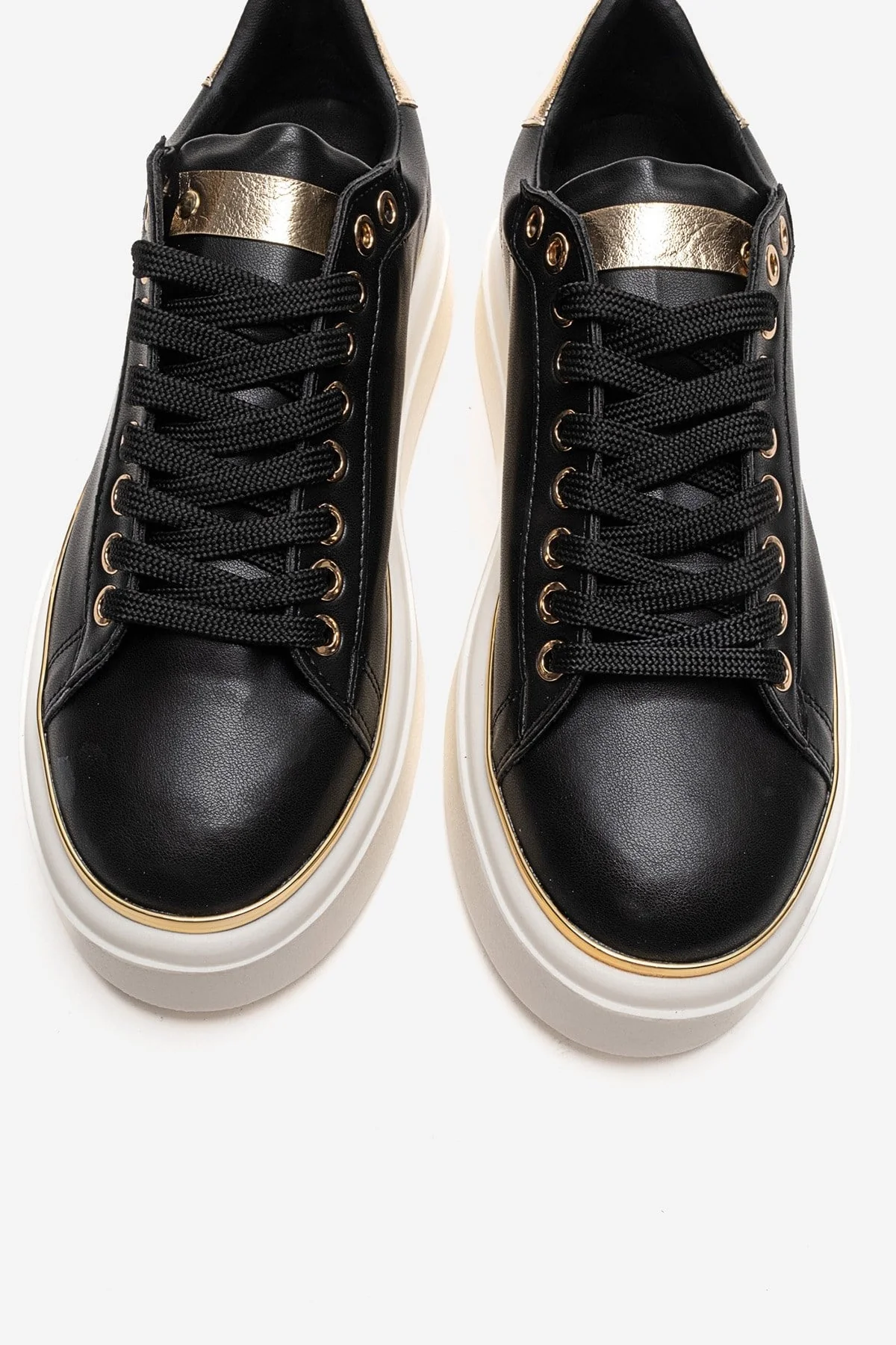 BORENA - Black Platform Sneaker (Women) - Image 2