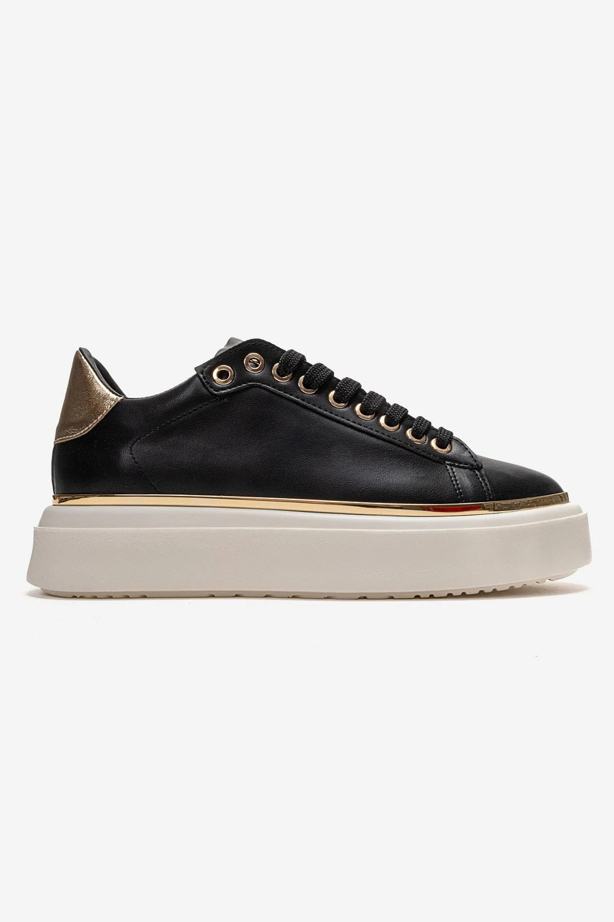 BORENA - Black Platform Sneaker (Women) - Image 4