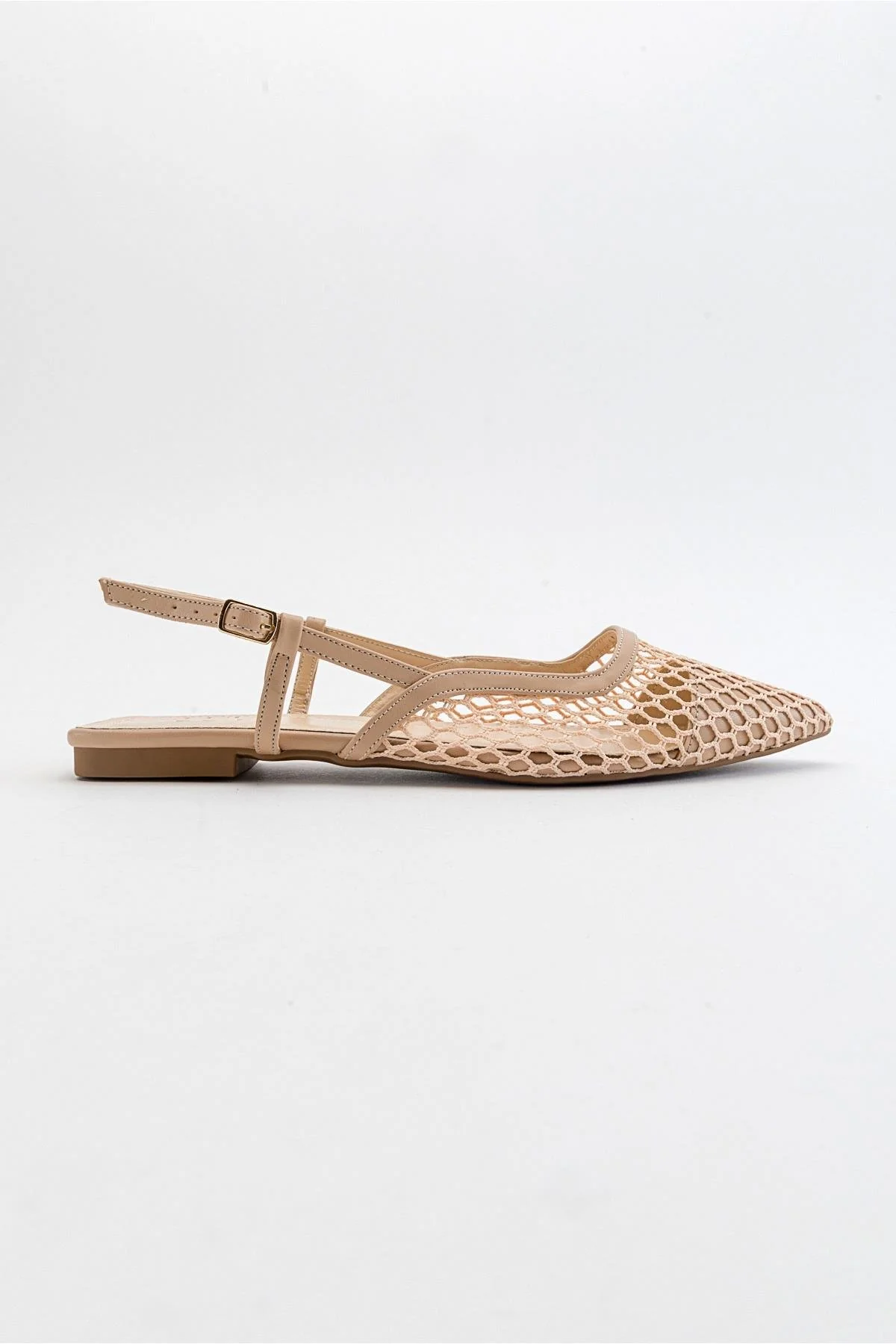 Brace Beige Mesh Flat Sandal (Women) - Image 6