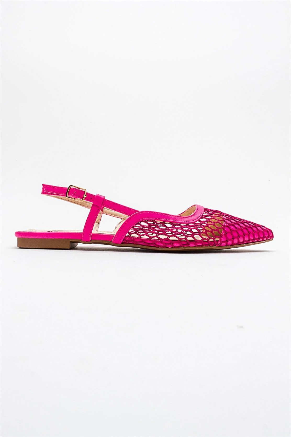 Brace Fuchsia Mesh Flat Sandal (Women) - Image 6