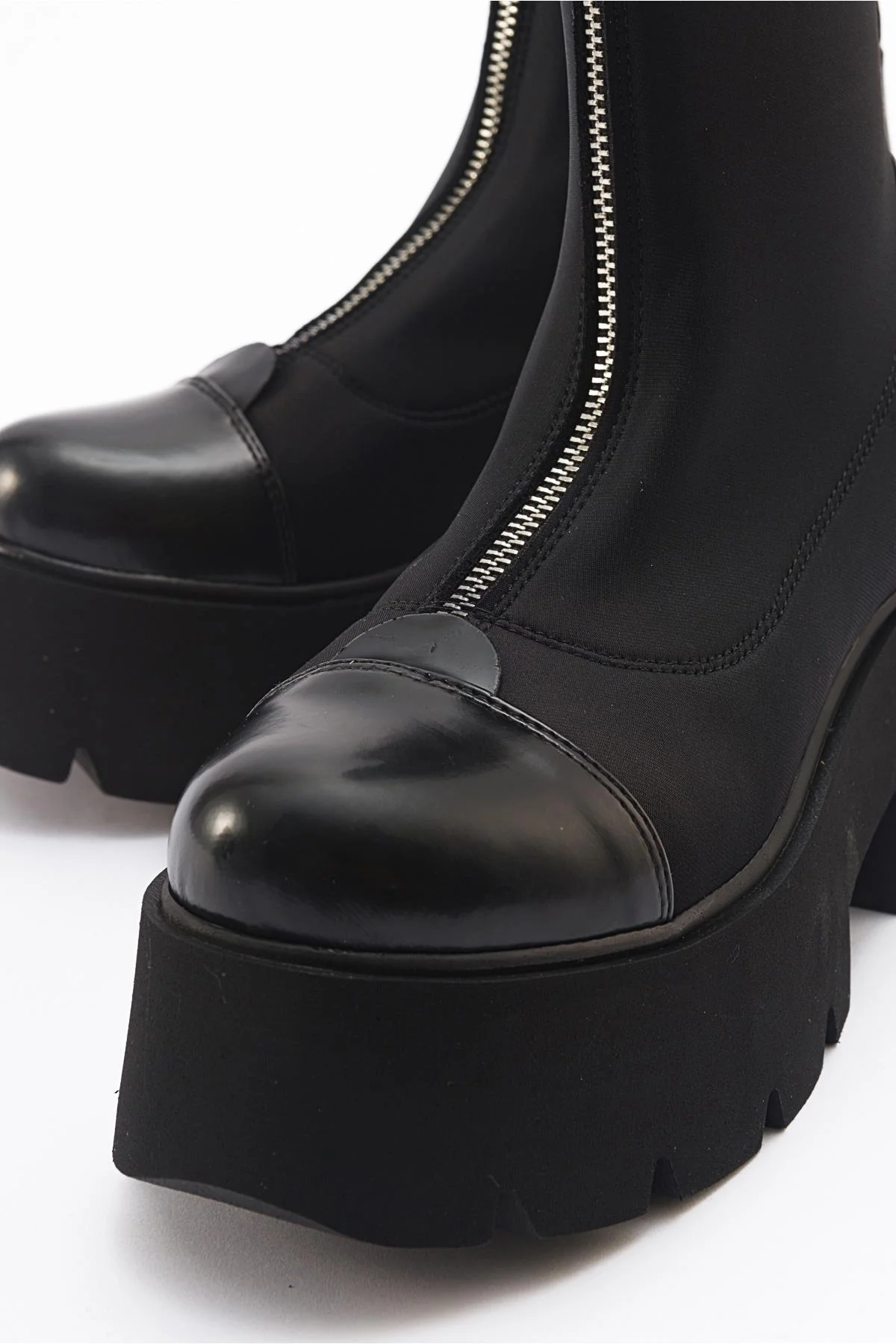 Bray Black Patent Chunky Boot (Women) - Image 4