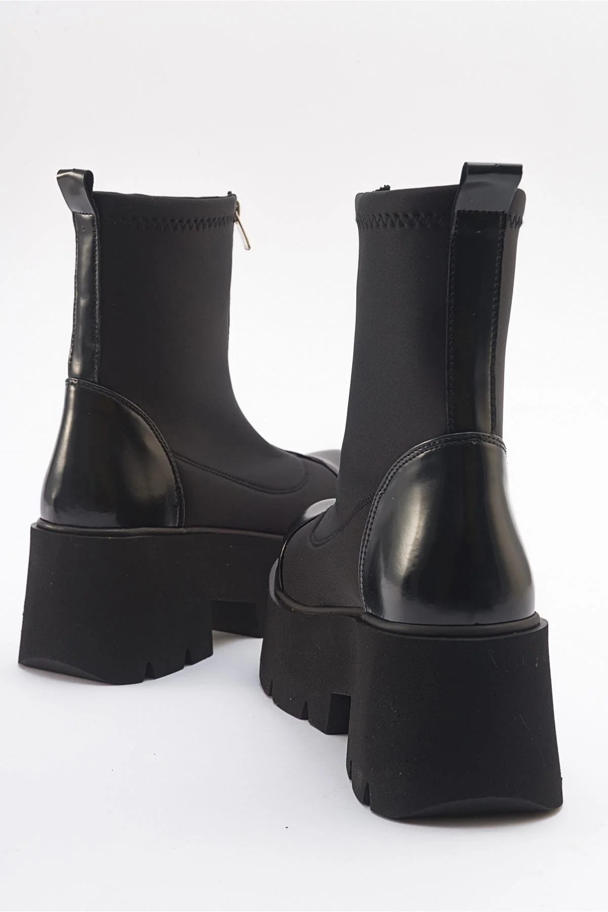 Bray Black Patent Chunky Boot (Women) - Image 5