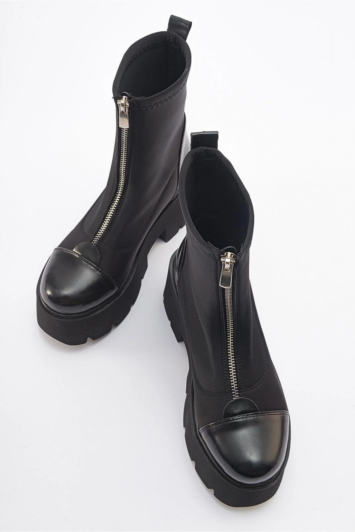 Bray Black Patent Chunky Boot (Women) - Image 6