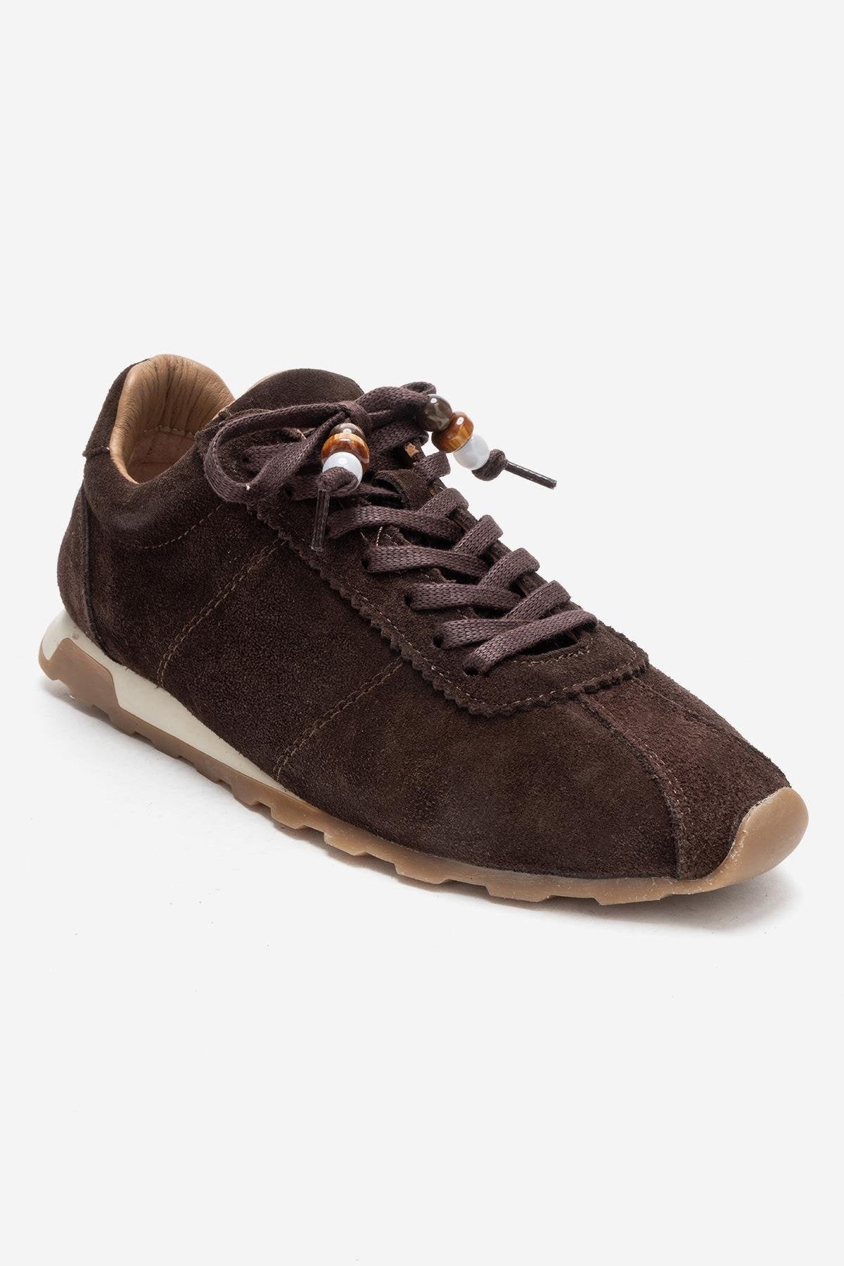 BREA - Brown Genuine Suede Leather Sneaker (Women) - Image 3