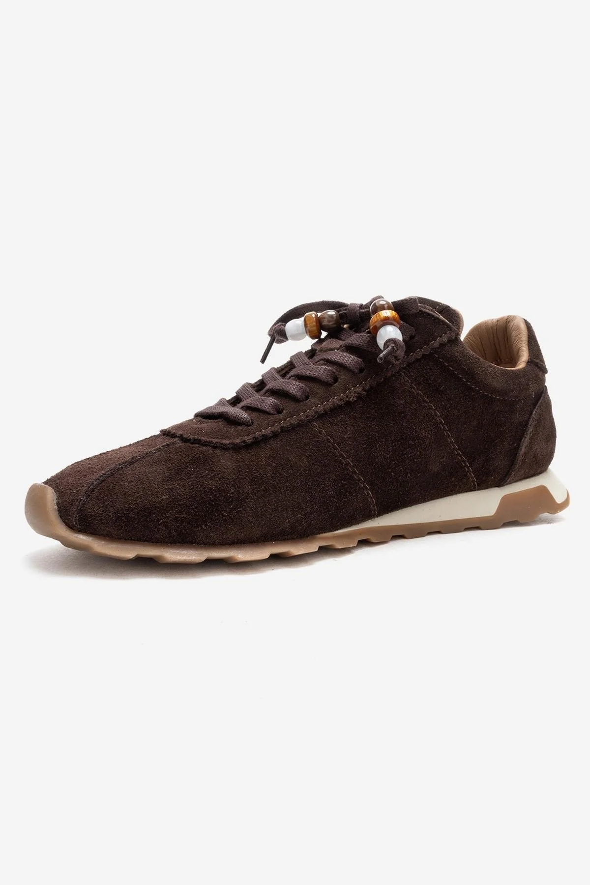 BREA - Brown Genuine Suede Leather Sneaker (Women) - Image 4