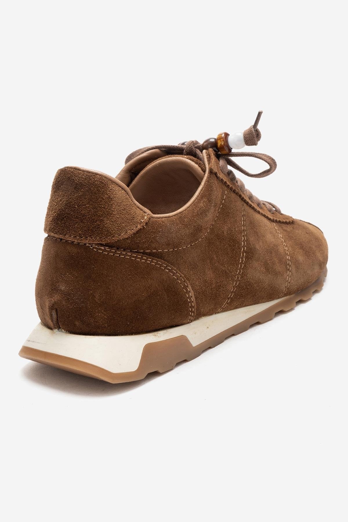 BREA - Camel Genuine Suede Leather Sneaker (Women) - Image 5