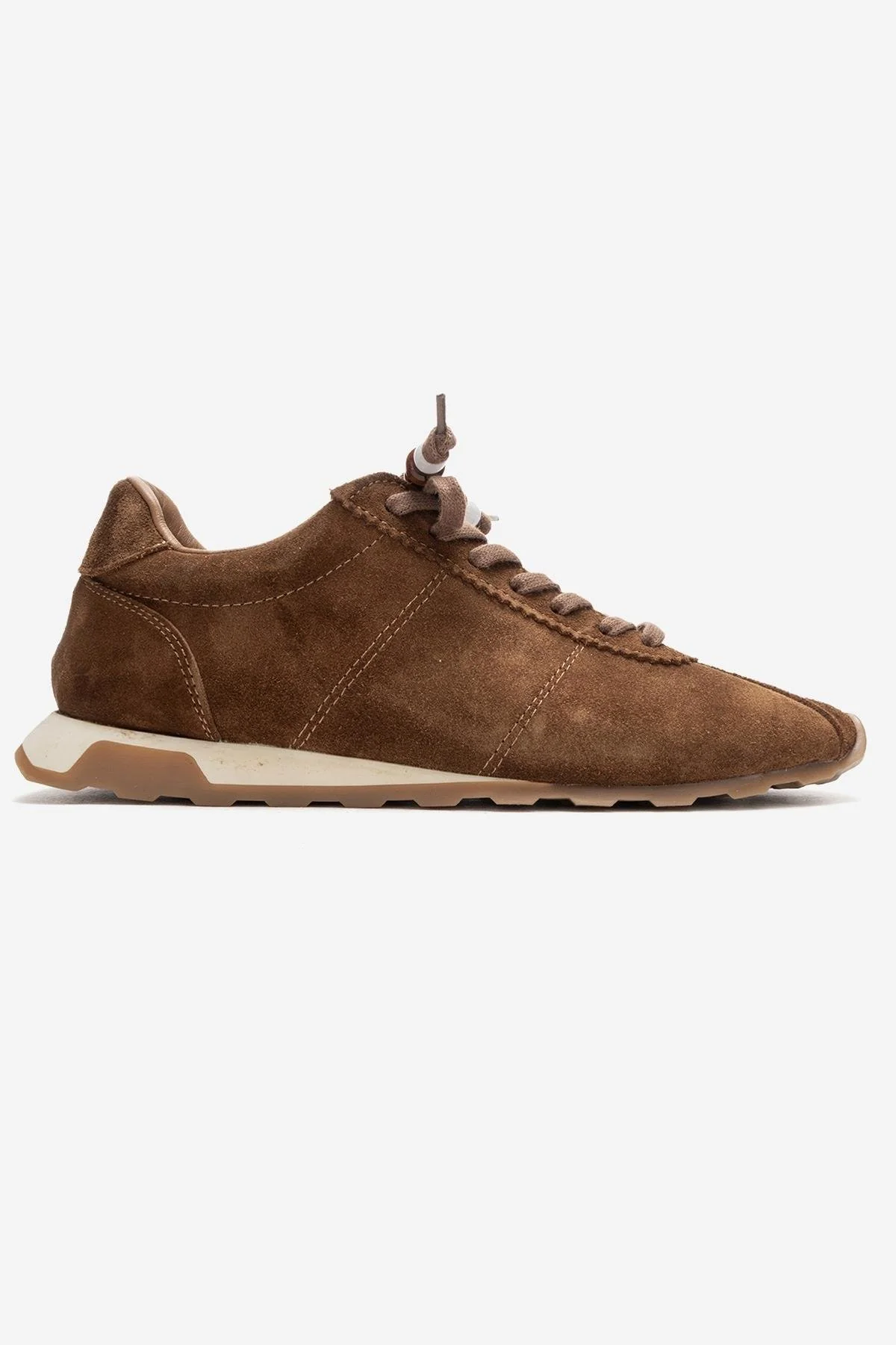 BREA - Camel Genuine Suede Leather Sneaker (Women) - Image 6