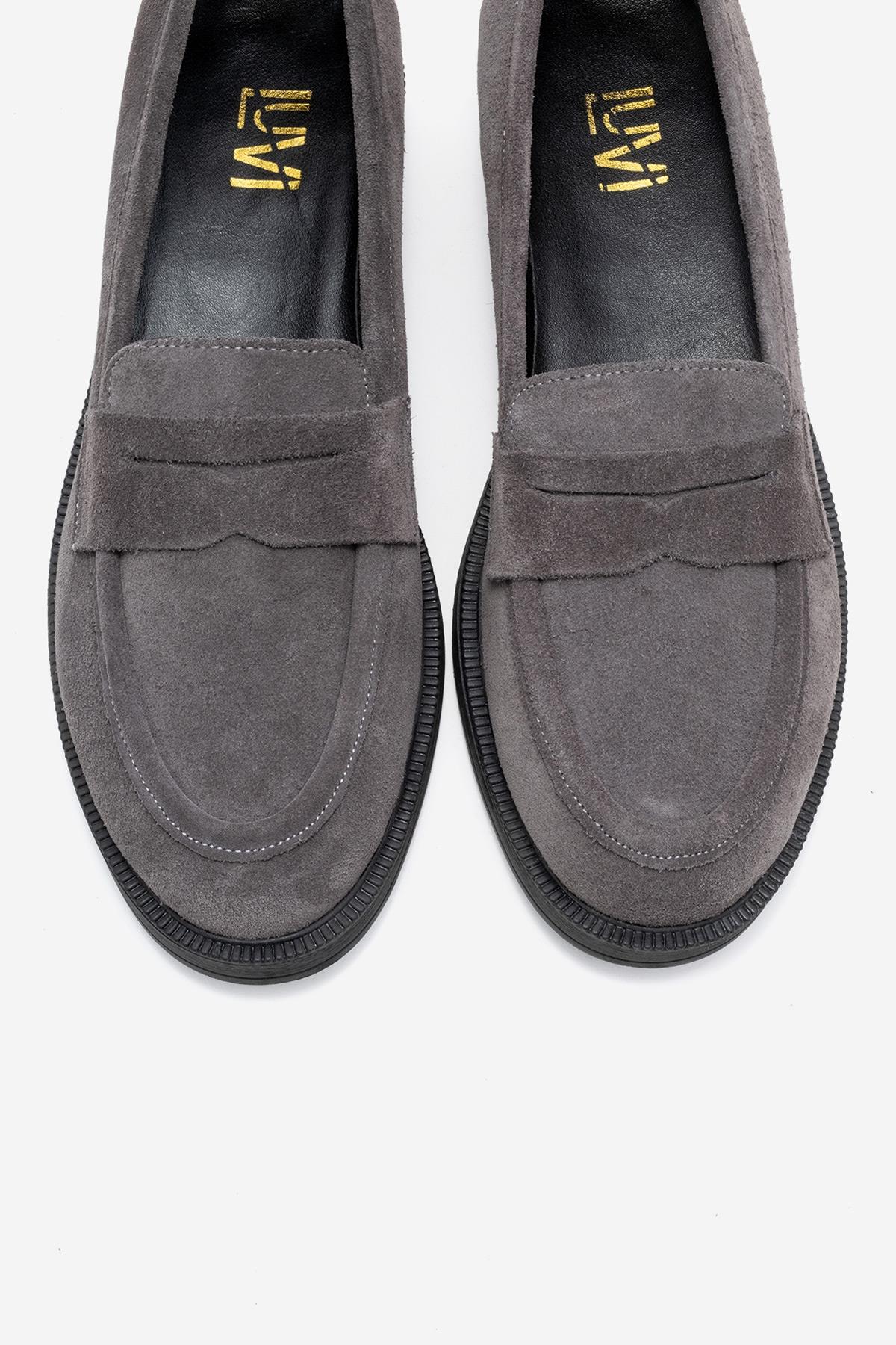 Bree - Smoke Suede Genuine Leather Loafer (women) - Image 2