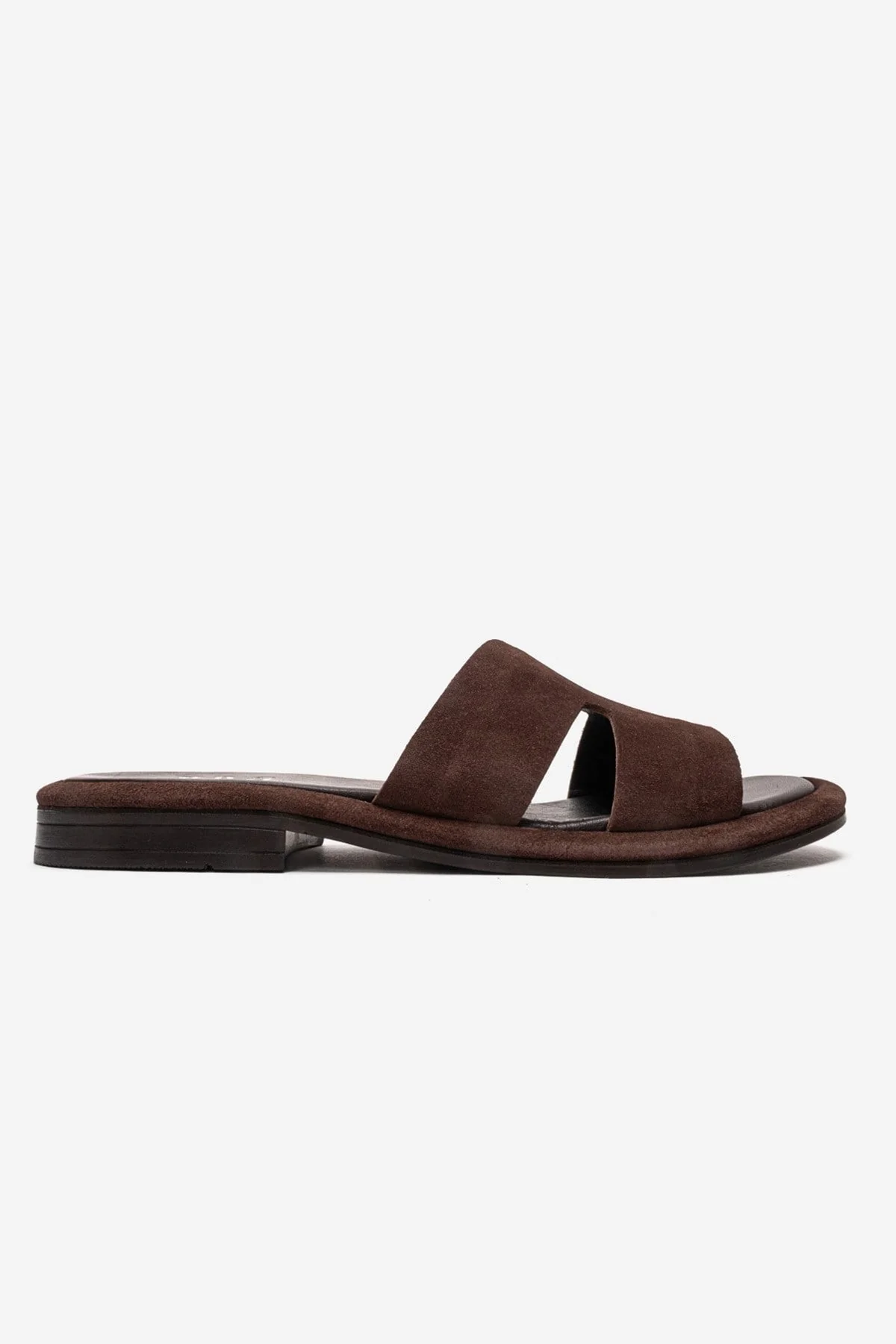 BRIO - Brown Genuine Leather Slide (Women) - Image 4