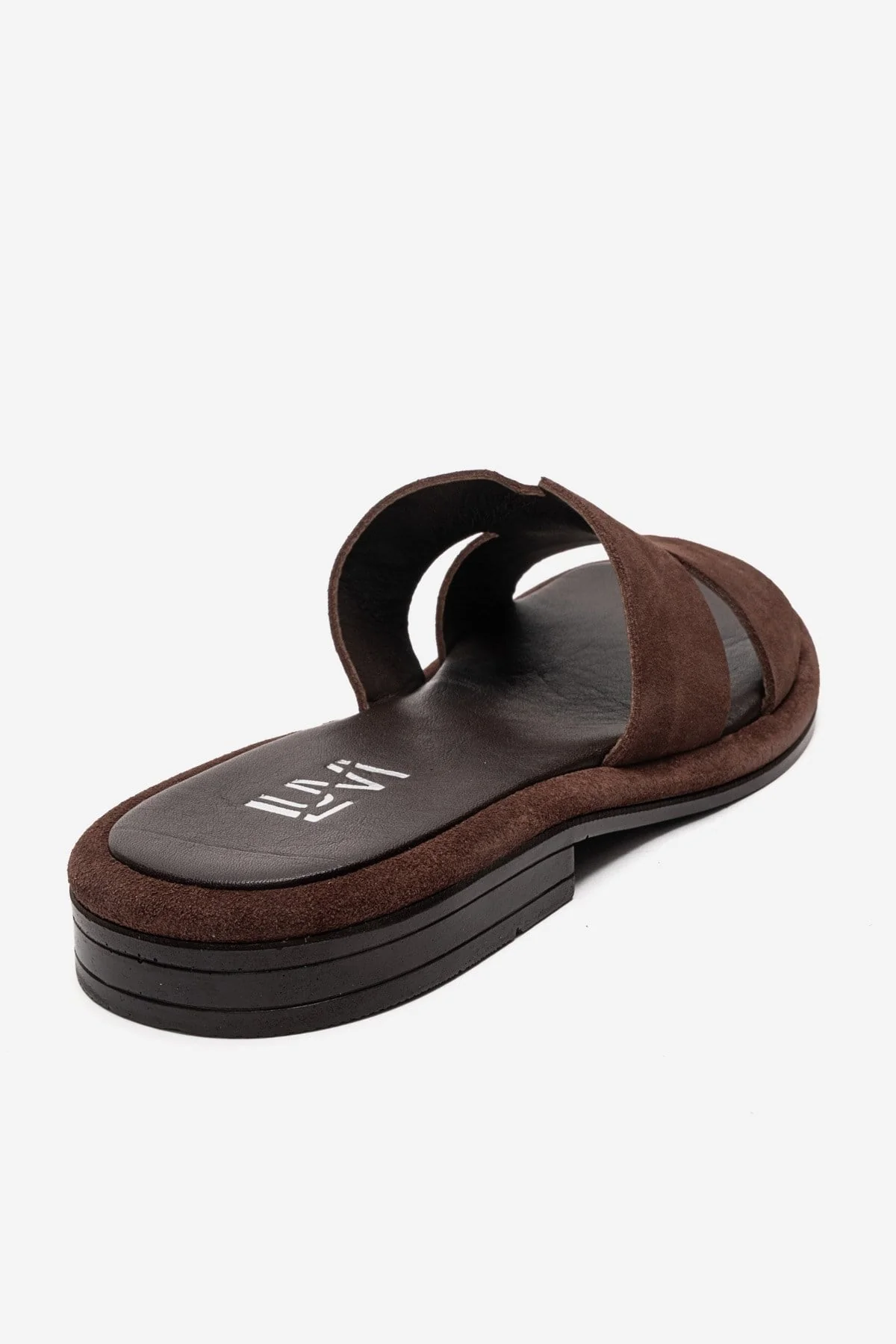 BRIO - Brown Genuine Leather Slide (Women) - Image 5