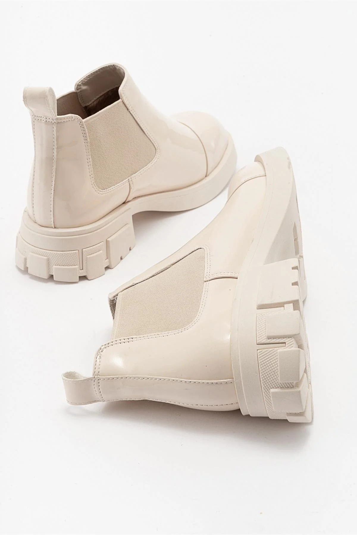 Cafune - Beige Patent Boot (Women) - Image 5