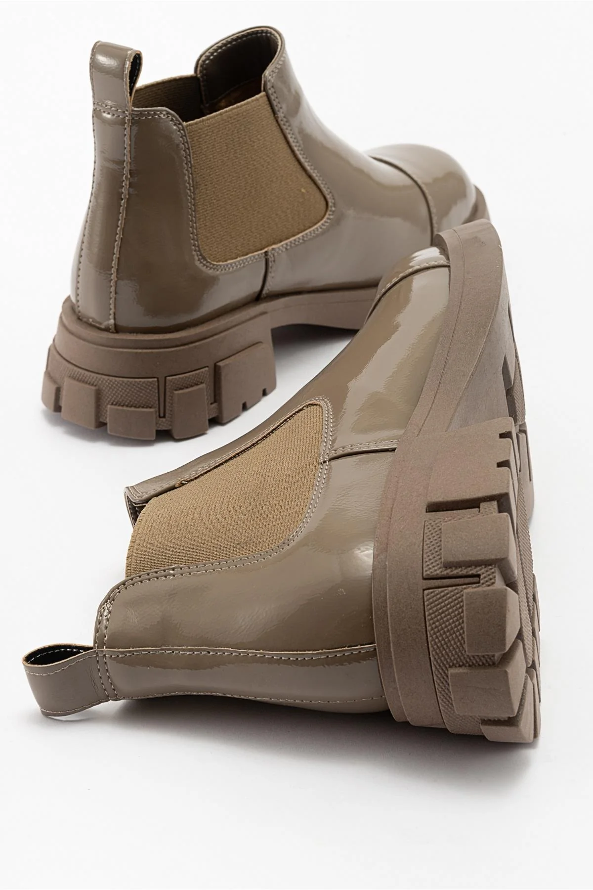 Cafune - Taupe Patent Boot (Women) - Image 5