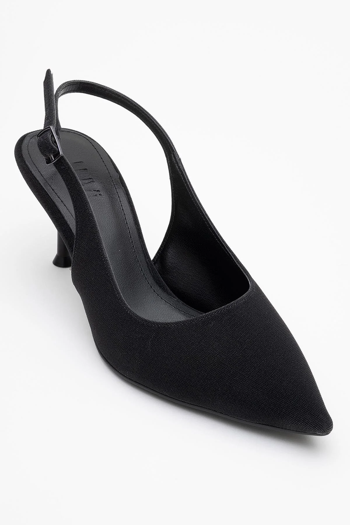 Caisa - Black Glitter Slingback Pointed Toe Pump (Women) - Image 3