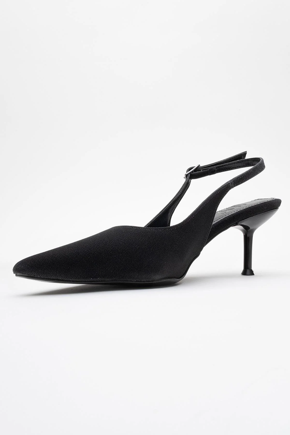 Caisa - Black Glitter Slingback Pointed Toe Pump (Women) - Image 4