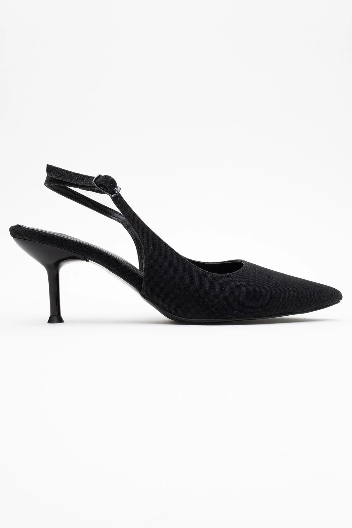 Caisa - Black Glitter Slingback Pointed Toe Pump (Women) - Image 6