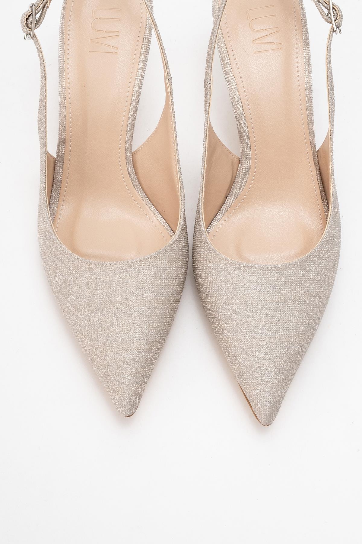 Caisa - Gold Glitter High Heel Shoe (Women) - Image 2