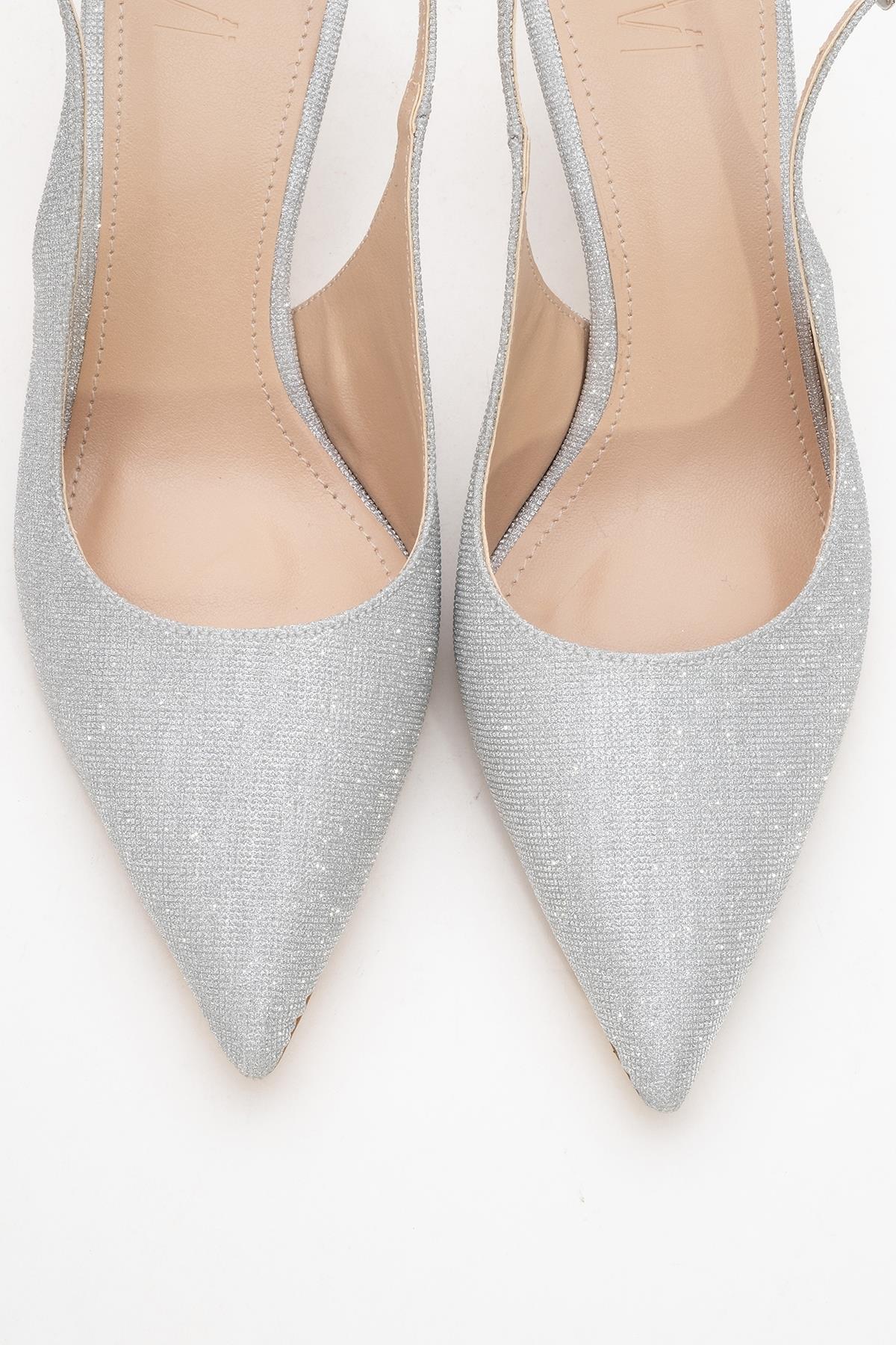 Caisa - Silver Glitter Stiletto Pump (Women) - Image 2