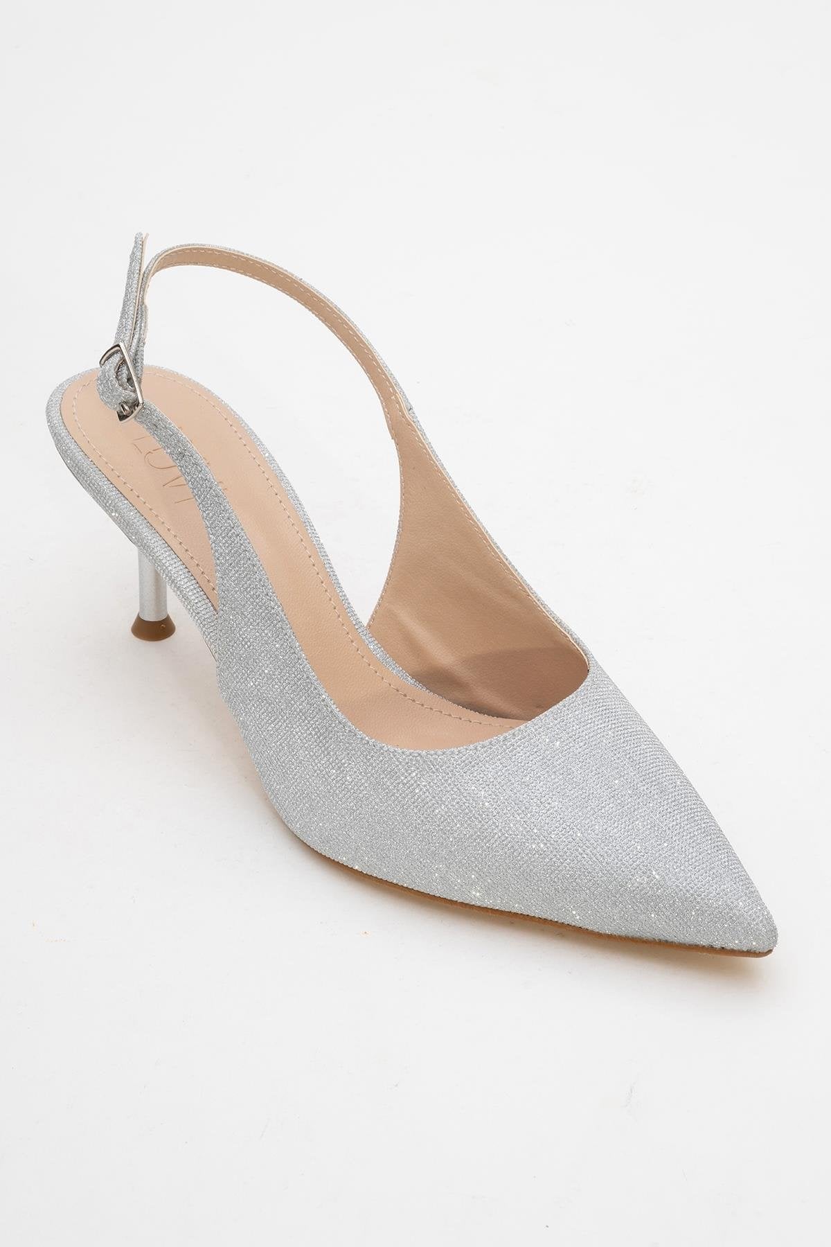 Caisa - Silver Glitter Stiletto Pump (Women) - Image 3