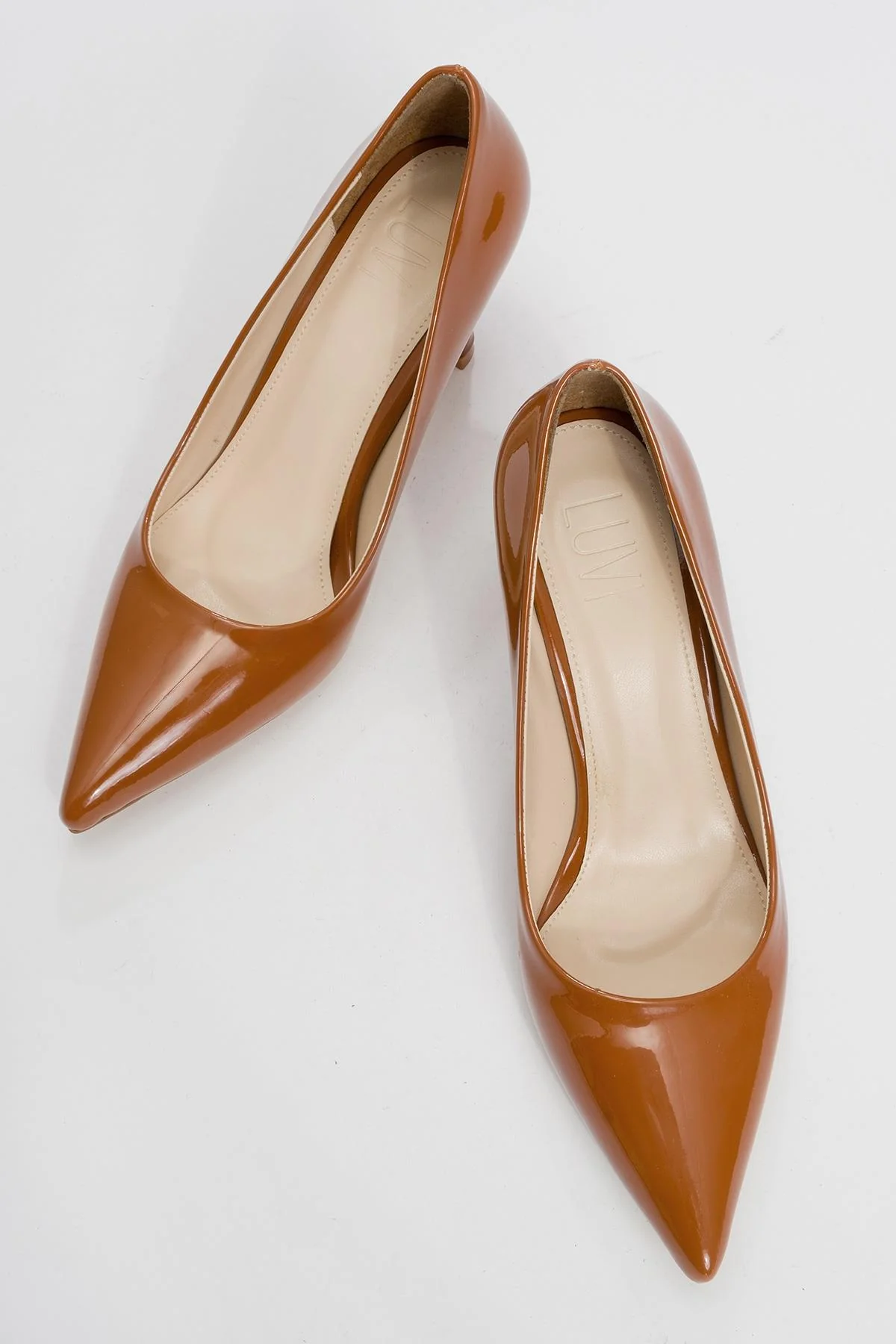 Calse - Cognac Patent Heeled Shoe (Women) - Image 2