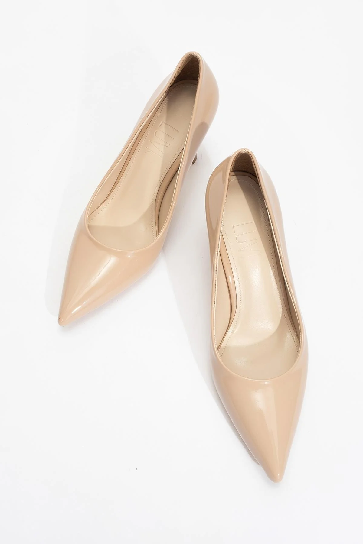 Calse - Dark Beige Patent Heeled Shoe (Women) - Image 2
