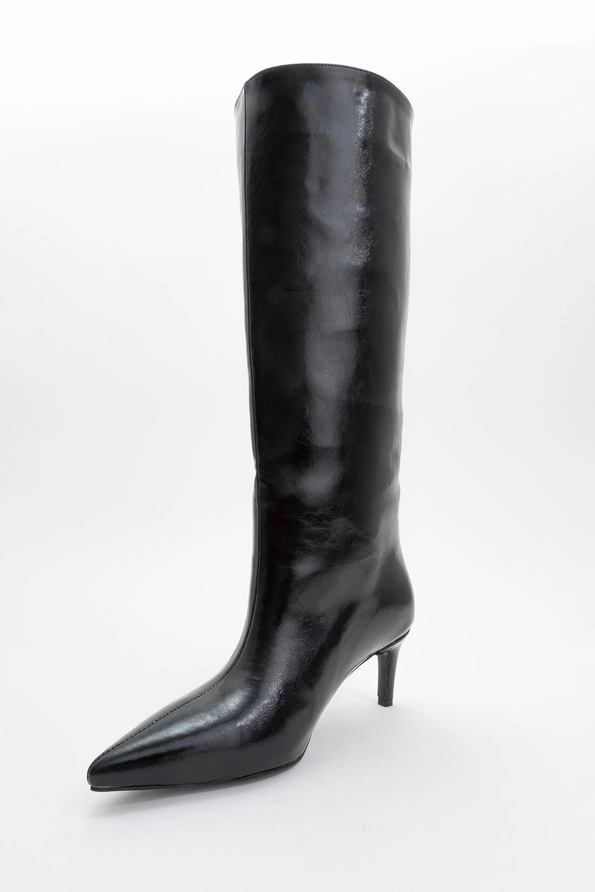 Camila - Black Heeled Boot (Women) - Image 3