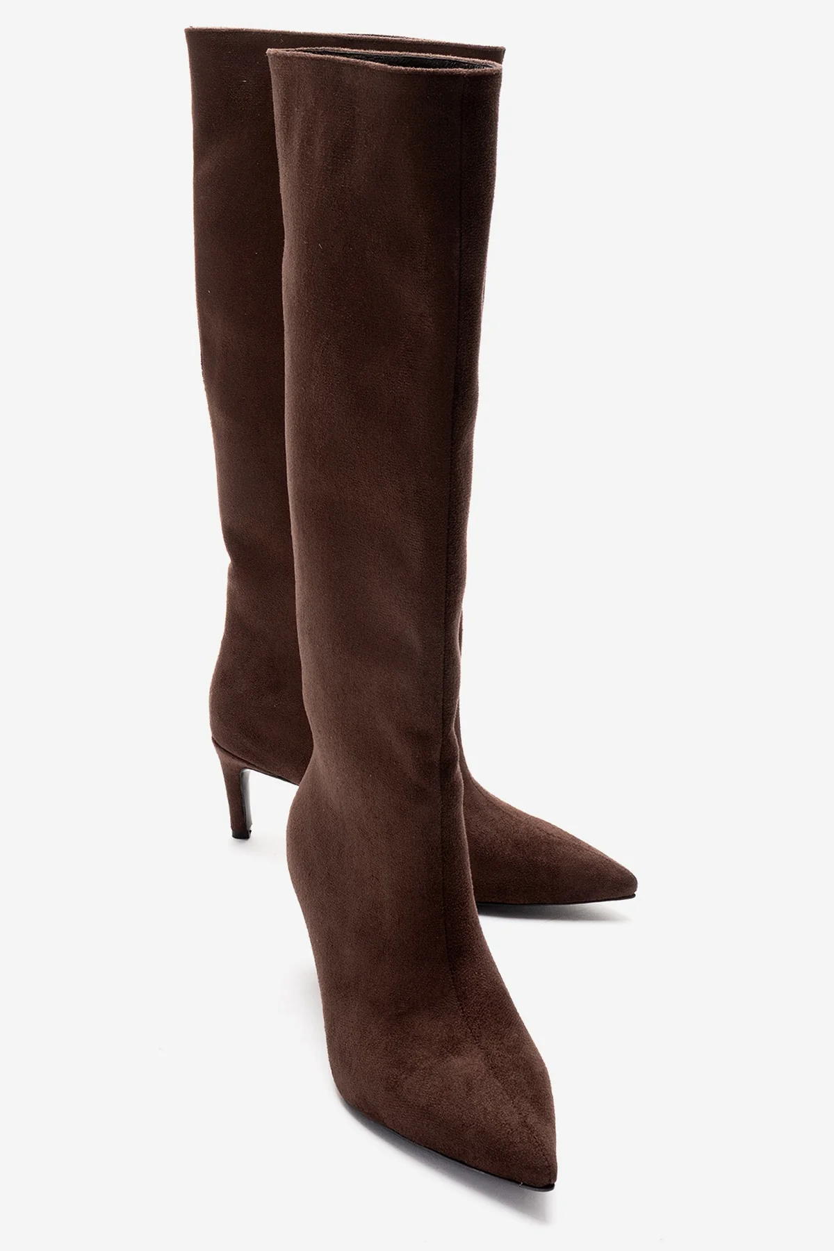 Camila - Brown Suede Stiletto Heel Boot (Women)