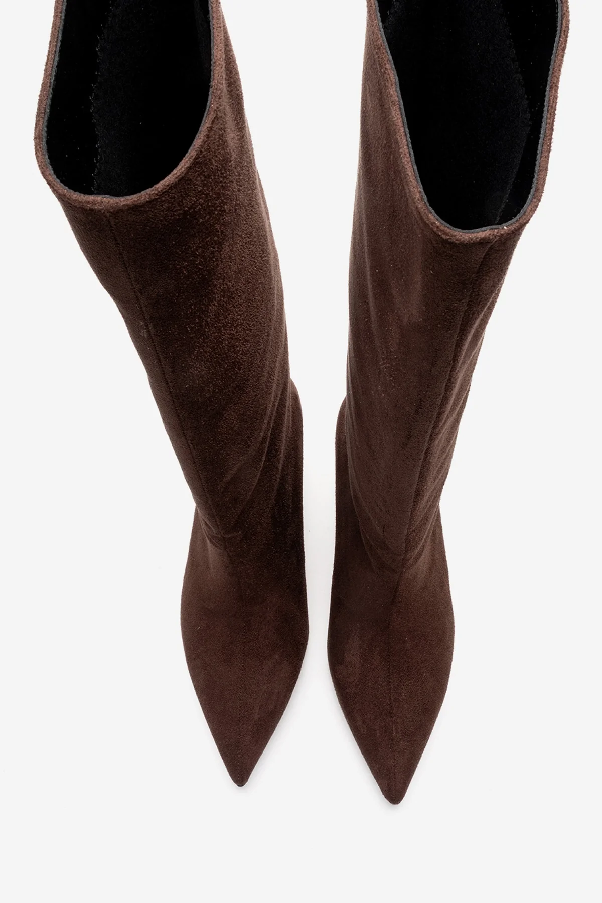 Camila - Brown Suede Stiletto Heel Boot (Women) - Image 2