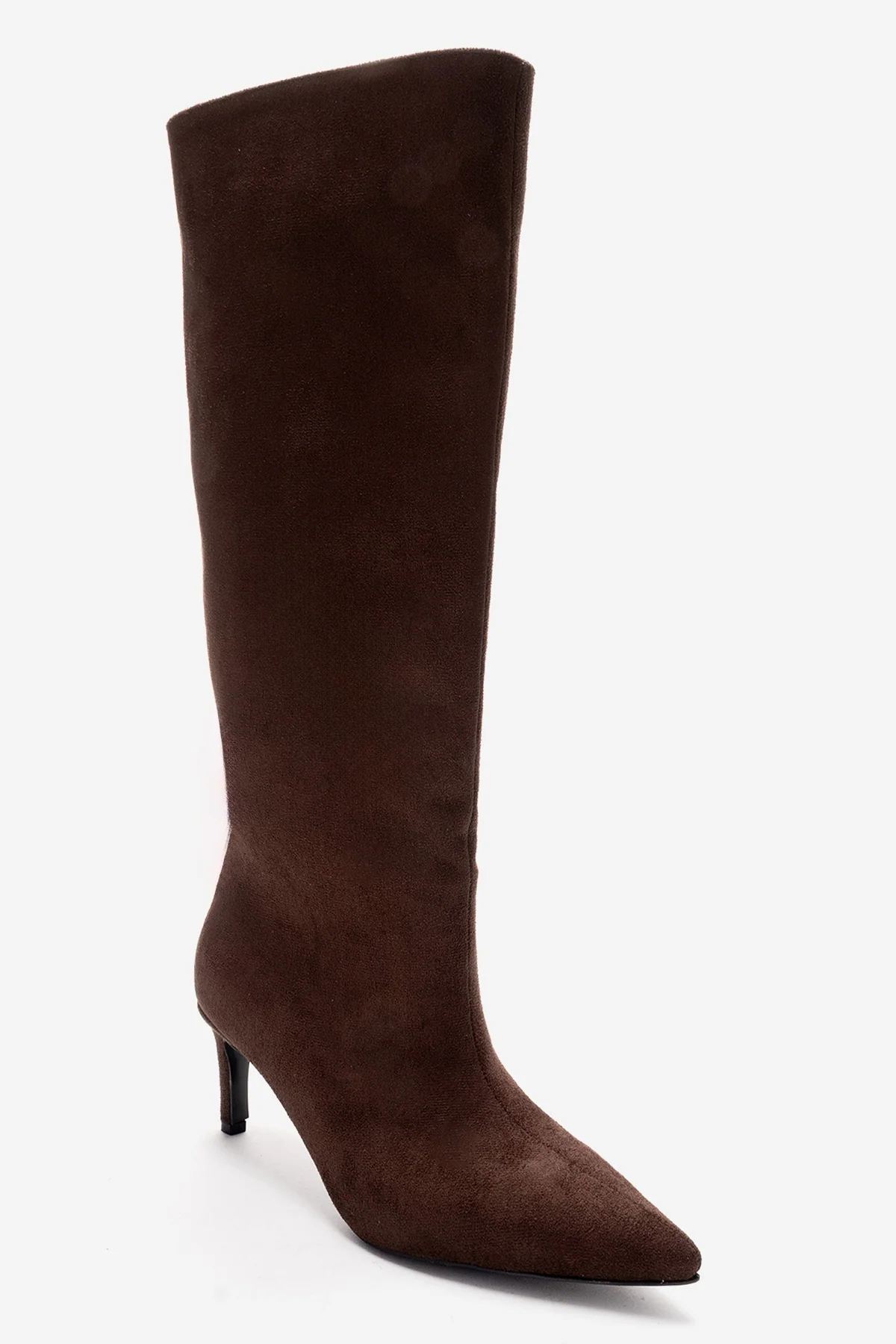 Camila - Brown Suede Stiletto Heel Boot (Women) - Image 4