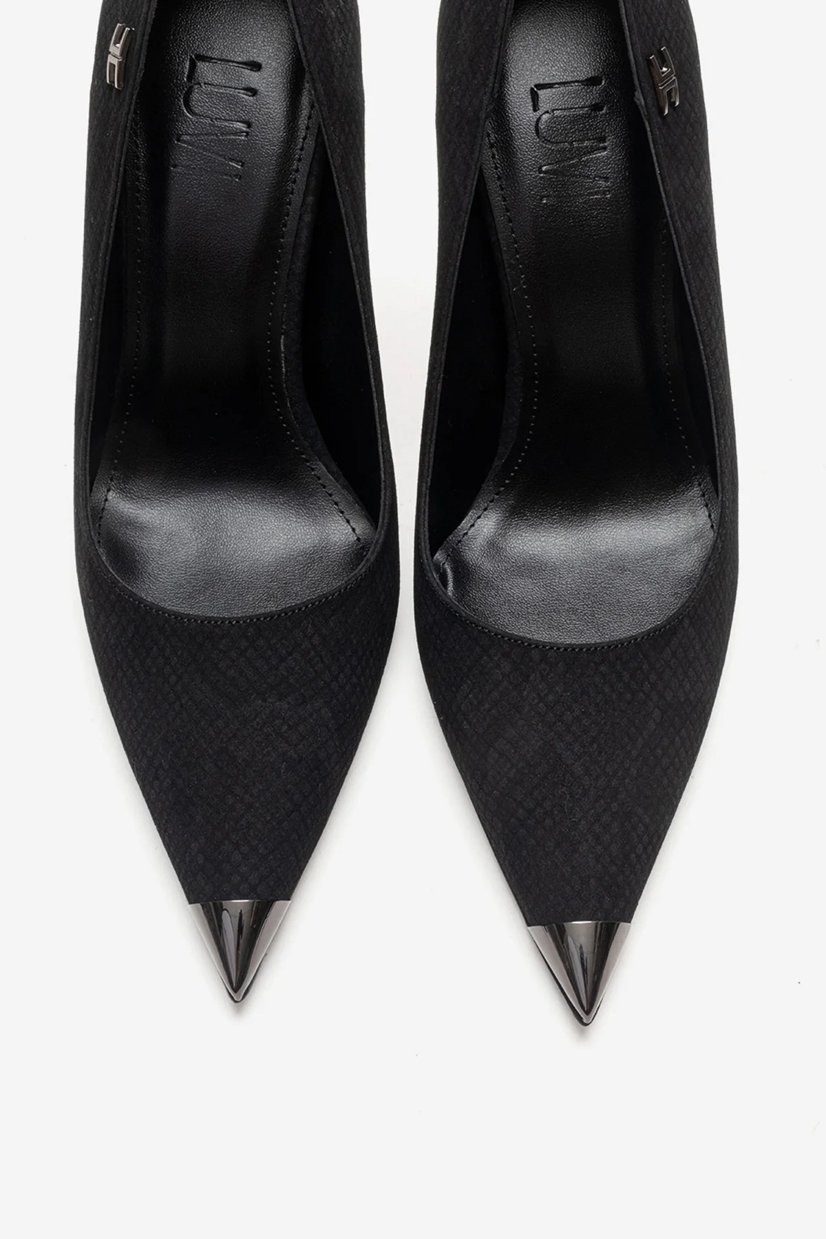 CARLAS - Black Patterned Stiletto Pump (Women) - Image 2