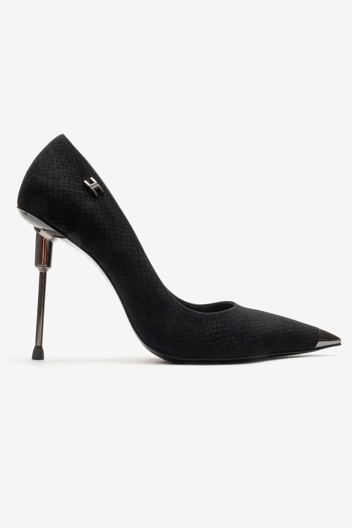 CARLAS - Black Patterned Stiletto Pump (Women) - Image 4