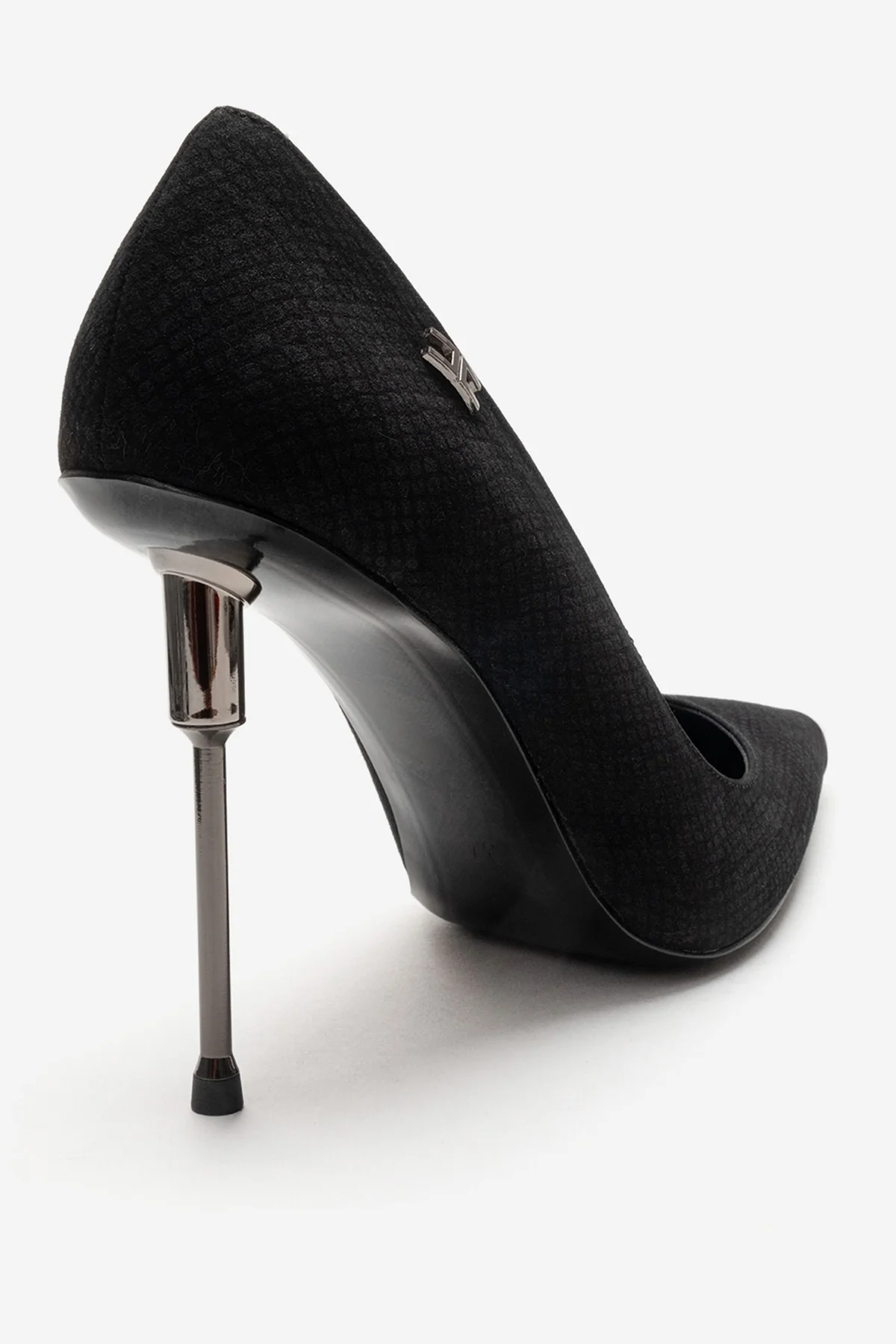 CARLAS - Black Patterned Stiletto Pump (Women) - Image 5