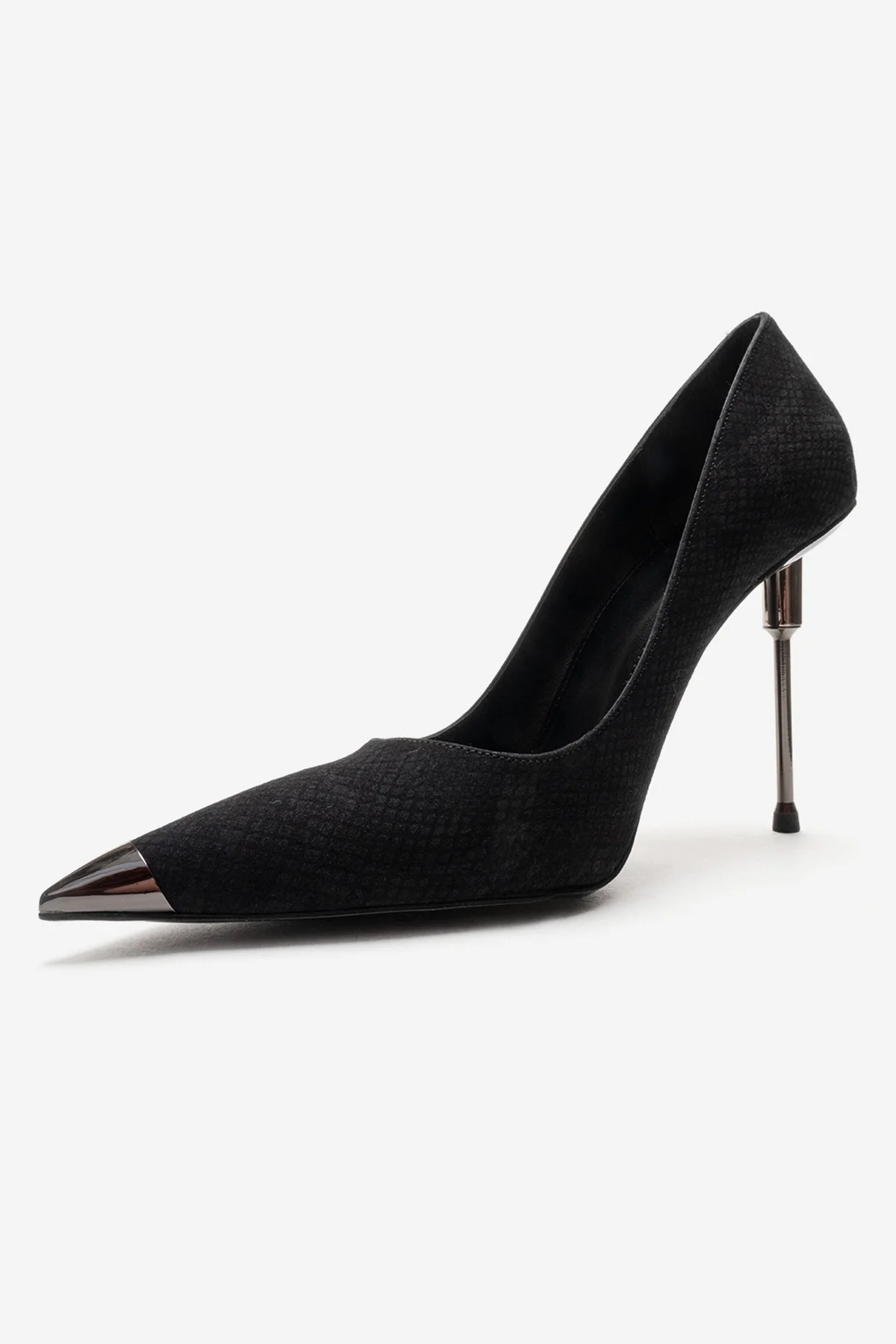 CARLAS - Black Patterned Stiletto Pump (Women) - Image 6