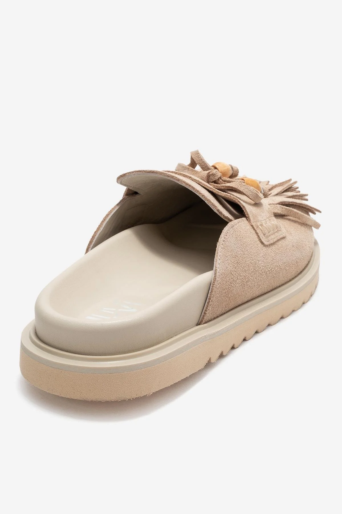 Carol - Beige Genuine Leather Closed-Toe Slipper (Women) - Image 5