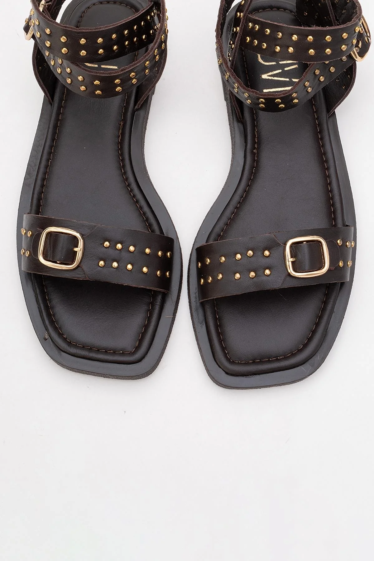 Carril - Brown Genuine Leather Sandal (Women) - Image 2