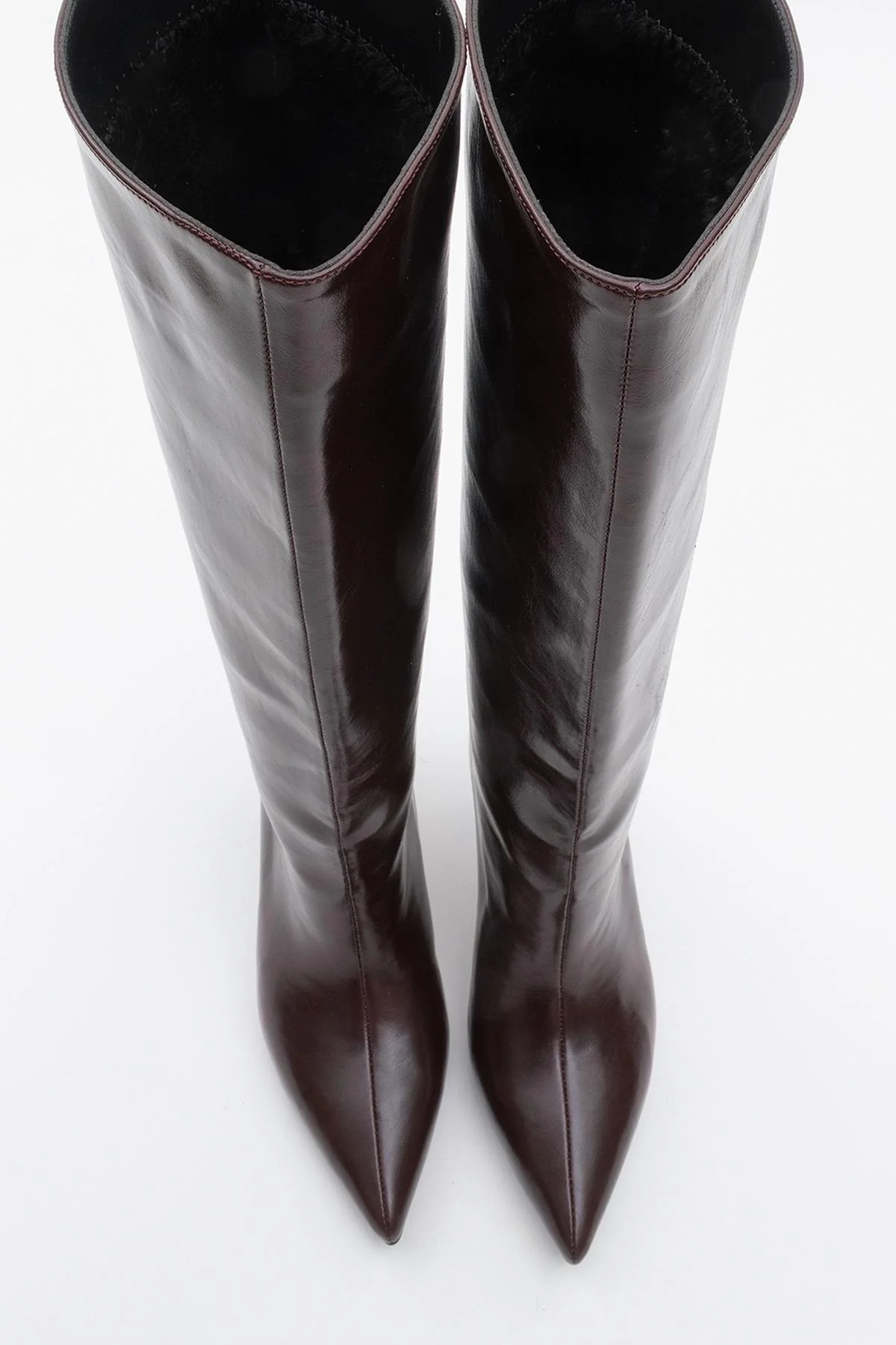 Cassandra Burgundy Cilt High‑Heel Boot (Women) - Image 2