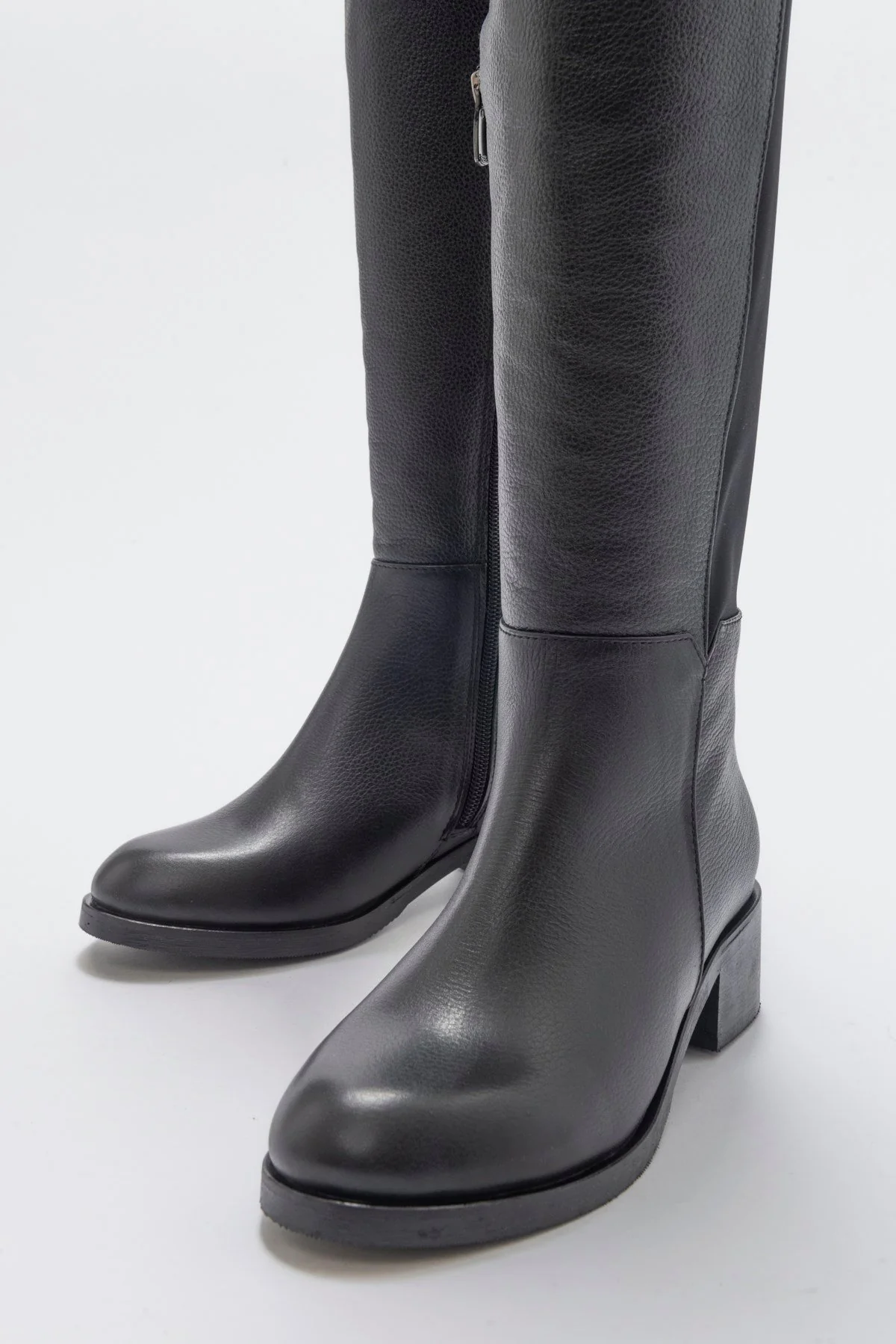 Cassie Black Leather Boot (Women) - Image 2