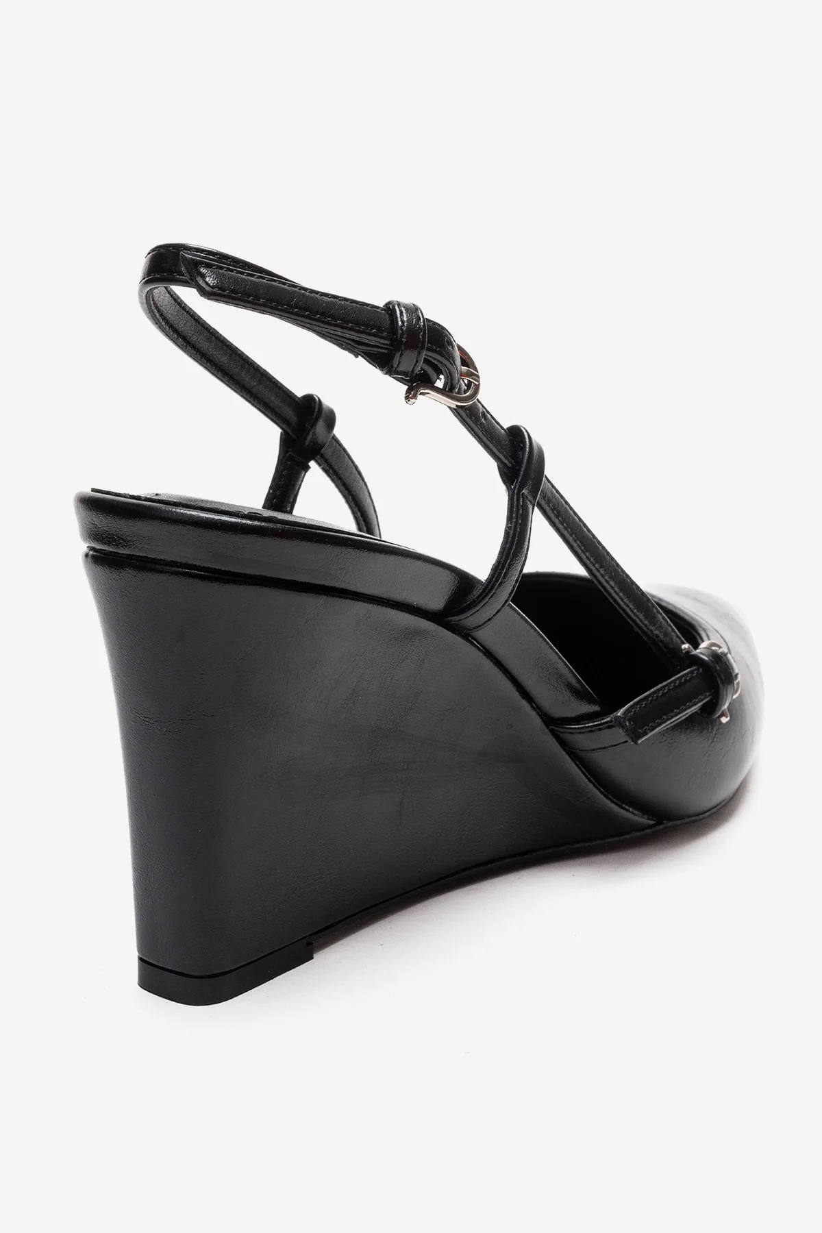 CELIA - Black Block Heel Pointed Toe Shoe (Women) - Image 5