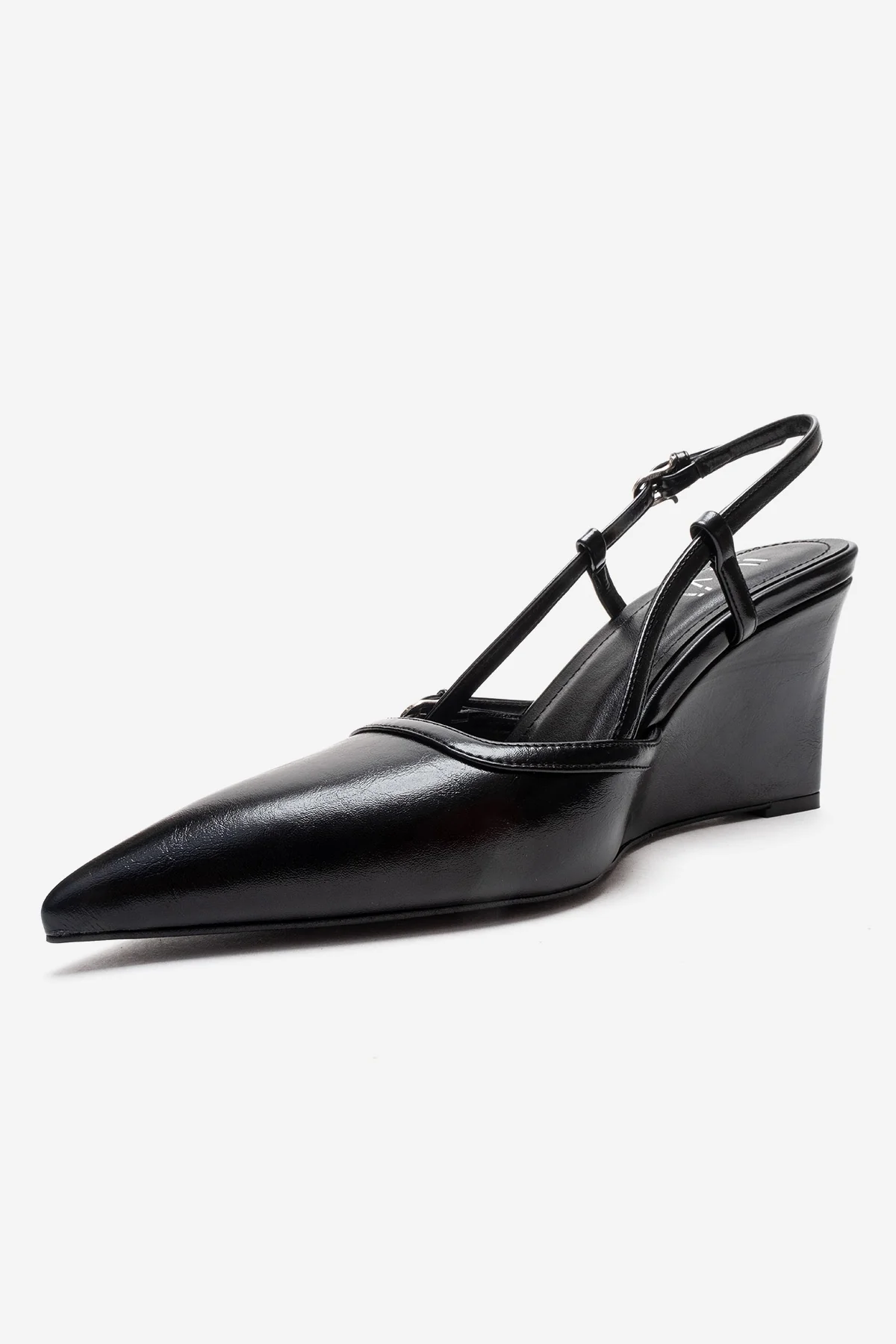 CELIA - Black Block Heel Pointed Toe Shoe (Women) - Image 6