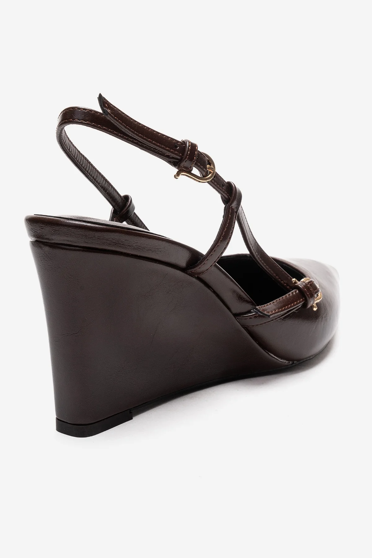 CELIA - Brown Block Heel Pointed Toe Shoe (Women) - Image 5