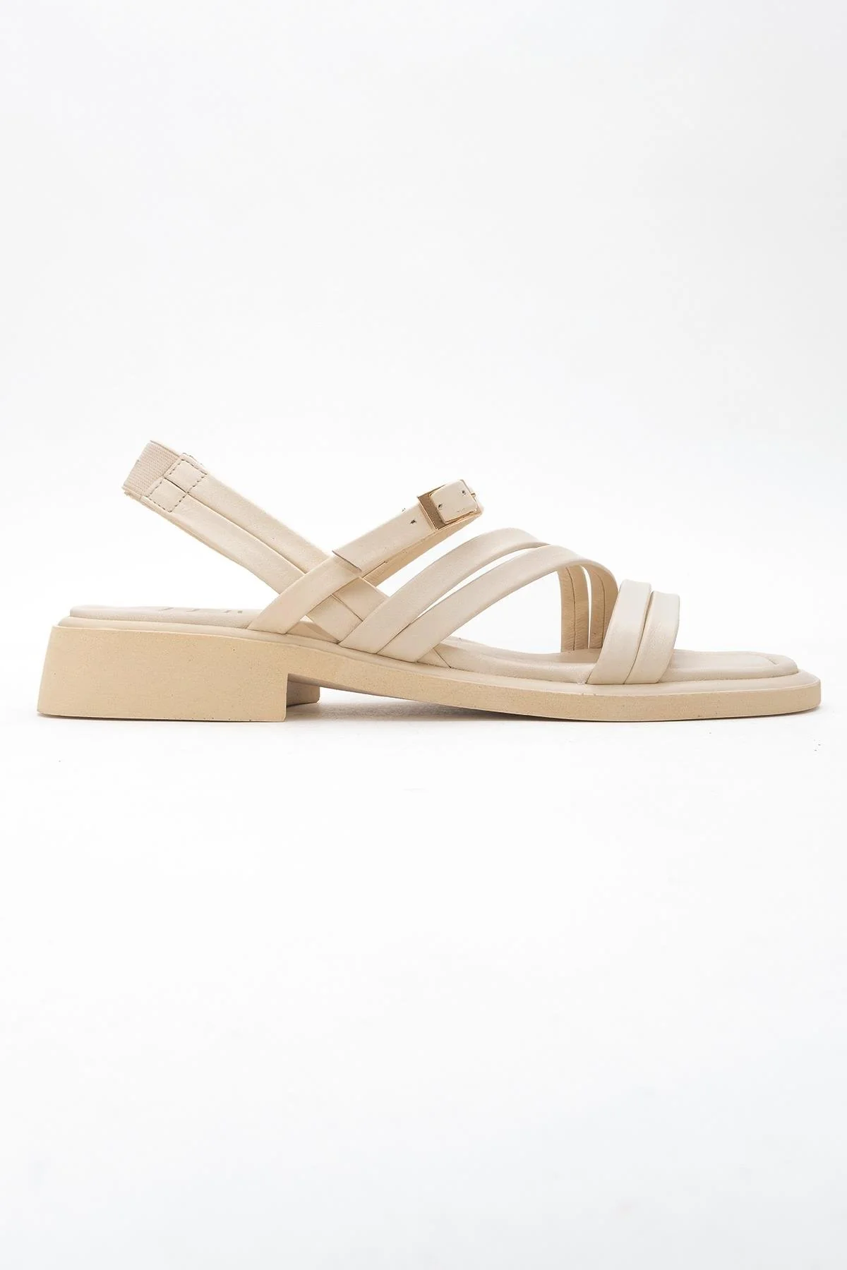 Cesar - Beige Leather Sandals (Women) - Image 6