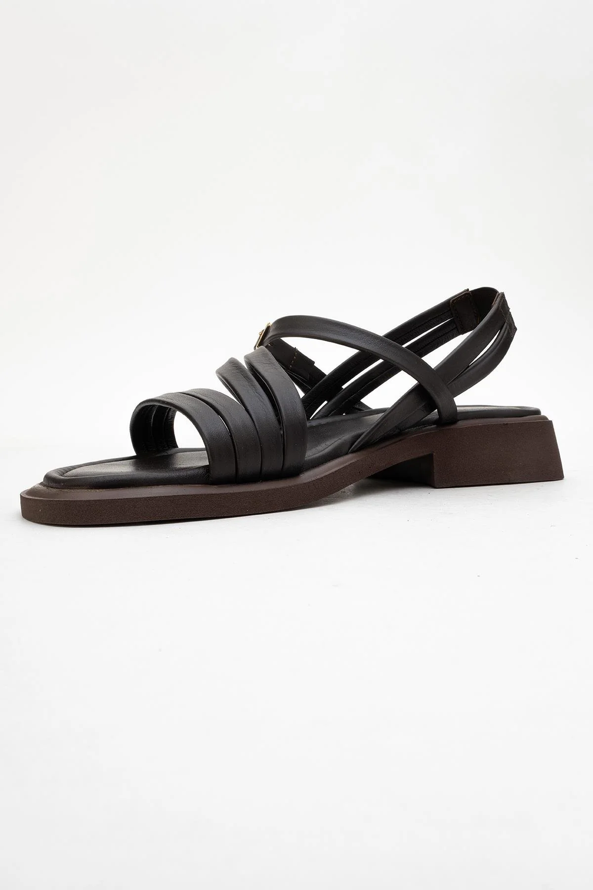 Cesar - Dark Brown Leather Sandals (Women) - Image 4