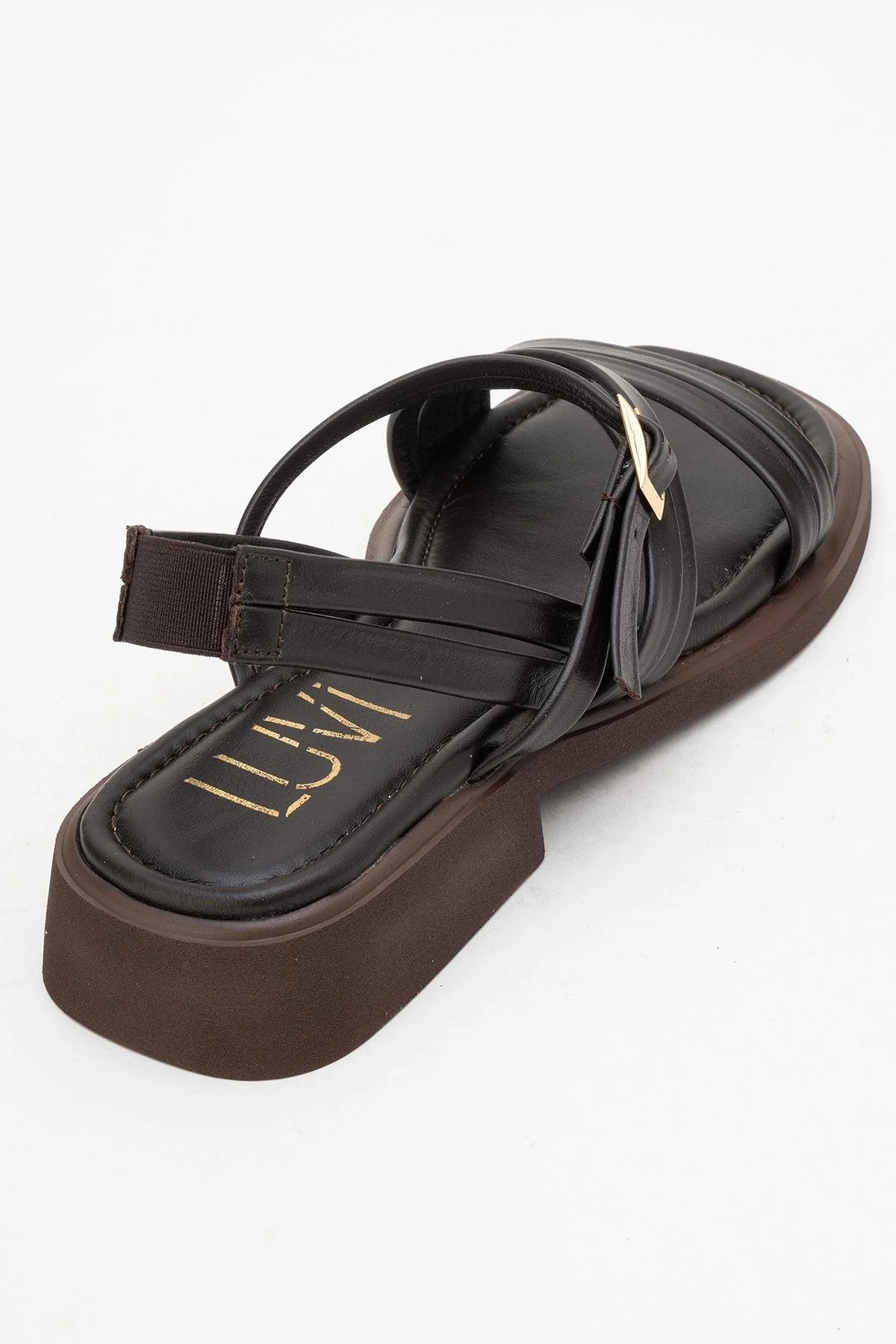 Cesar - Dark Brown Leather Sandals (Women) - Image 5