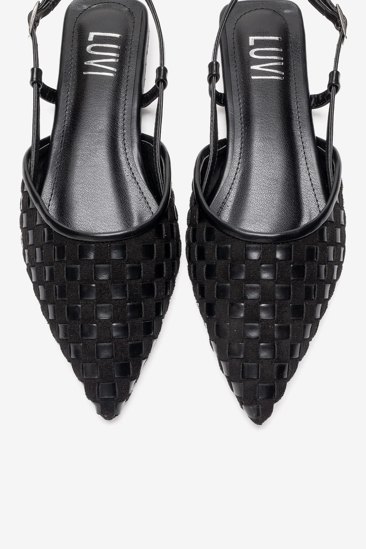 CHANDA - Black Pointed Toe Sandal (Women) - Image 2