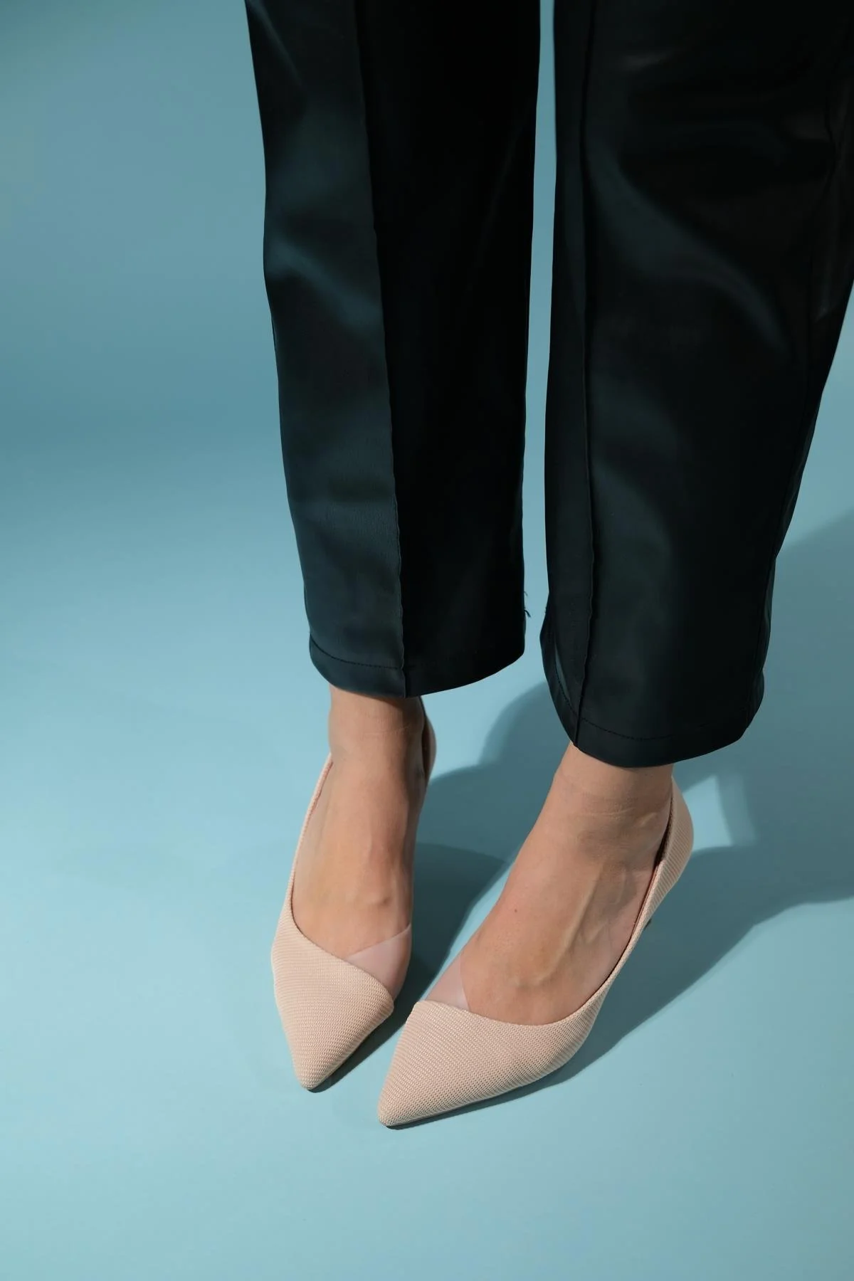 Chevy - Nude Striped Heeled Shoe (Women) - Image 4