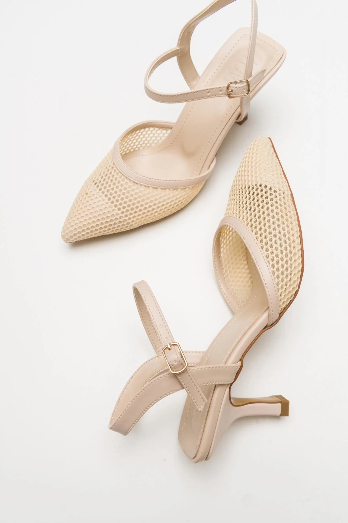 Chic - Beige Heeled Shoe (Women) - Image 2