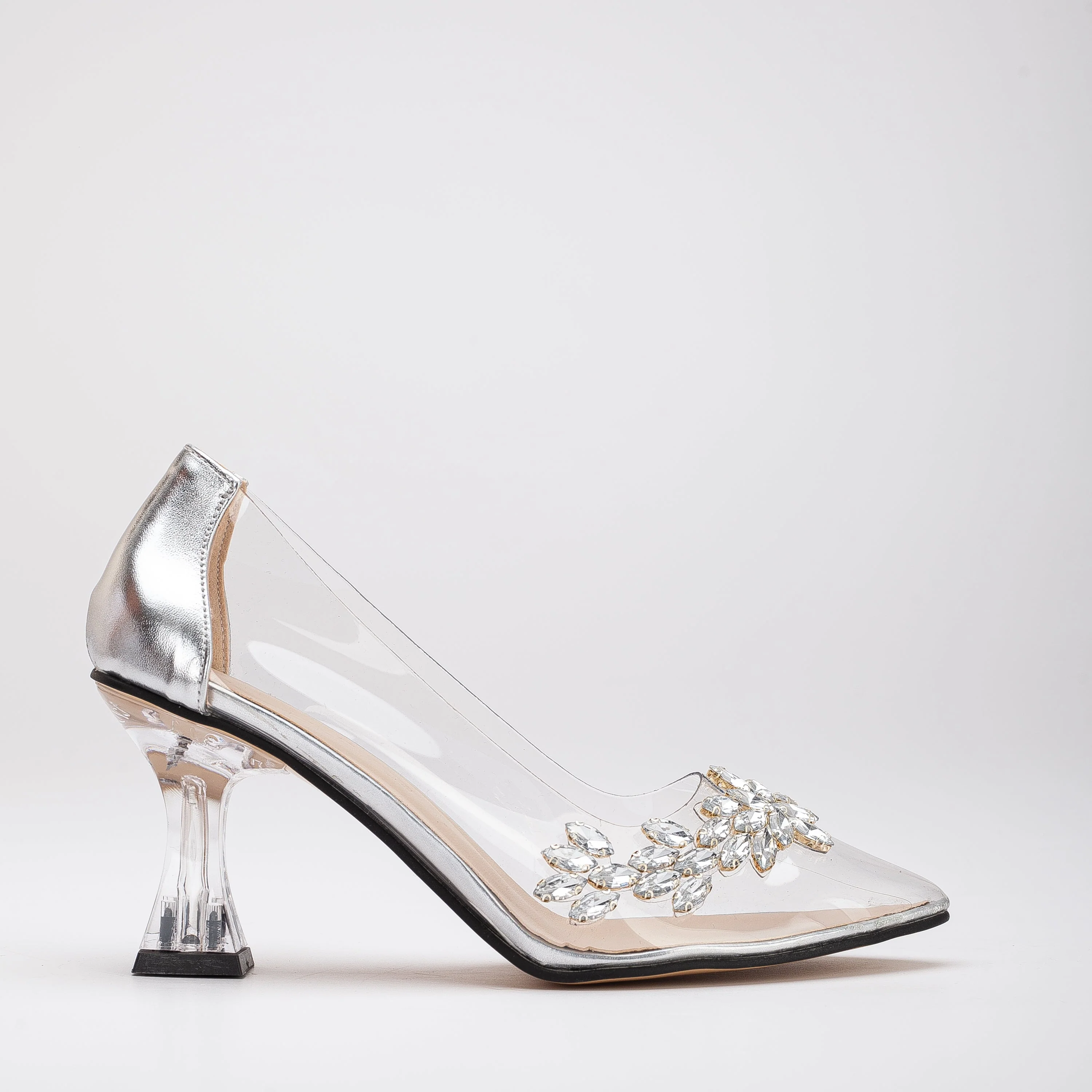 Cinderella - Silver Transparent High Heels
