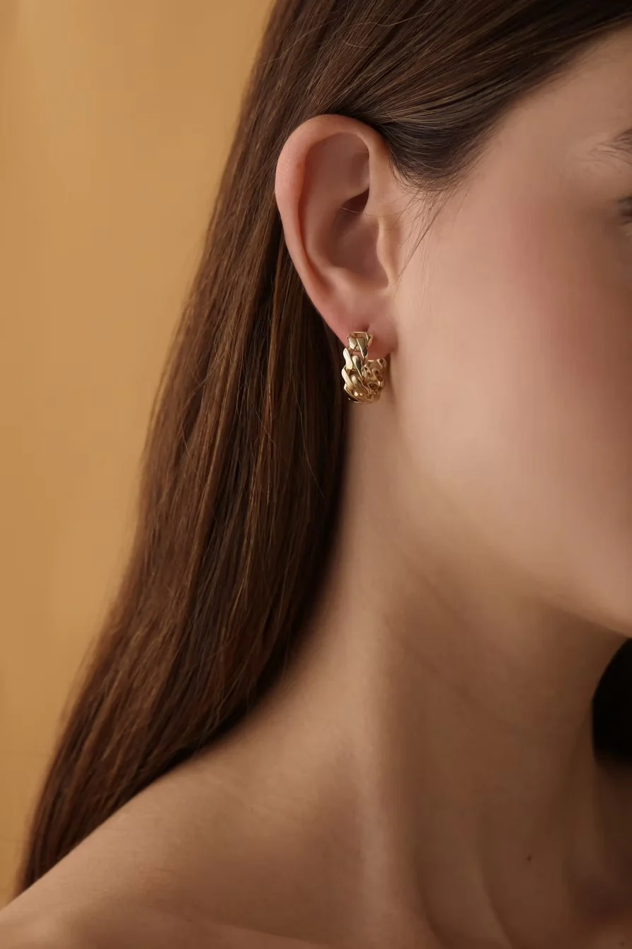 Cirella 14K Solid Gold Earrings – 5.52 g - Image 2